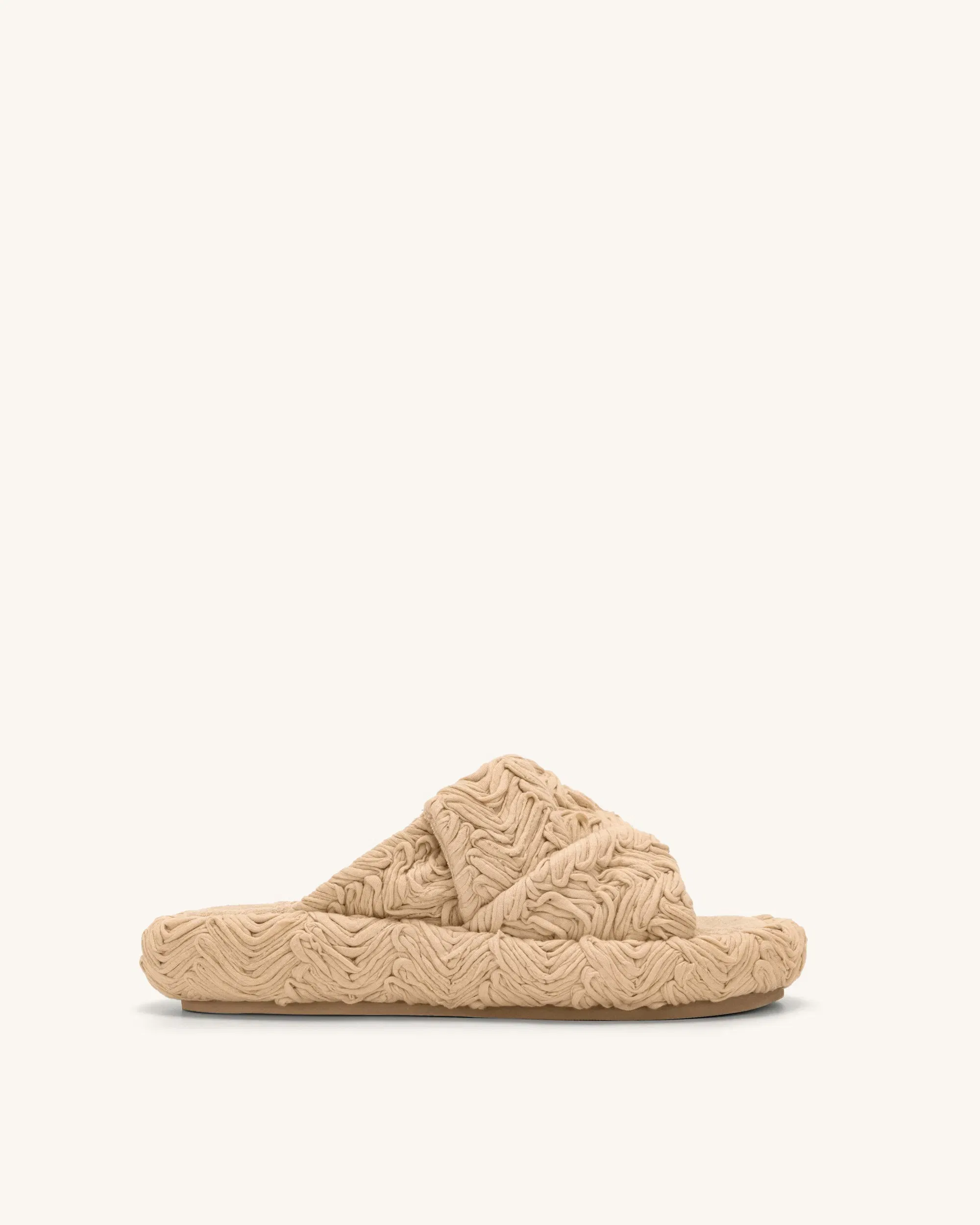 Jw Pei Lilah Woven Platform Sandal Beige