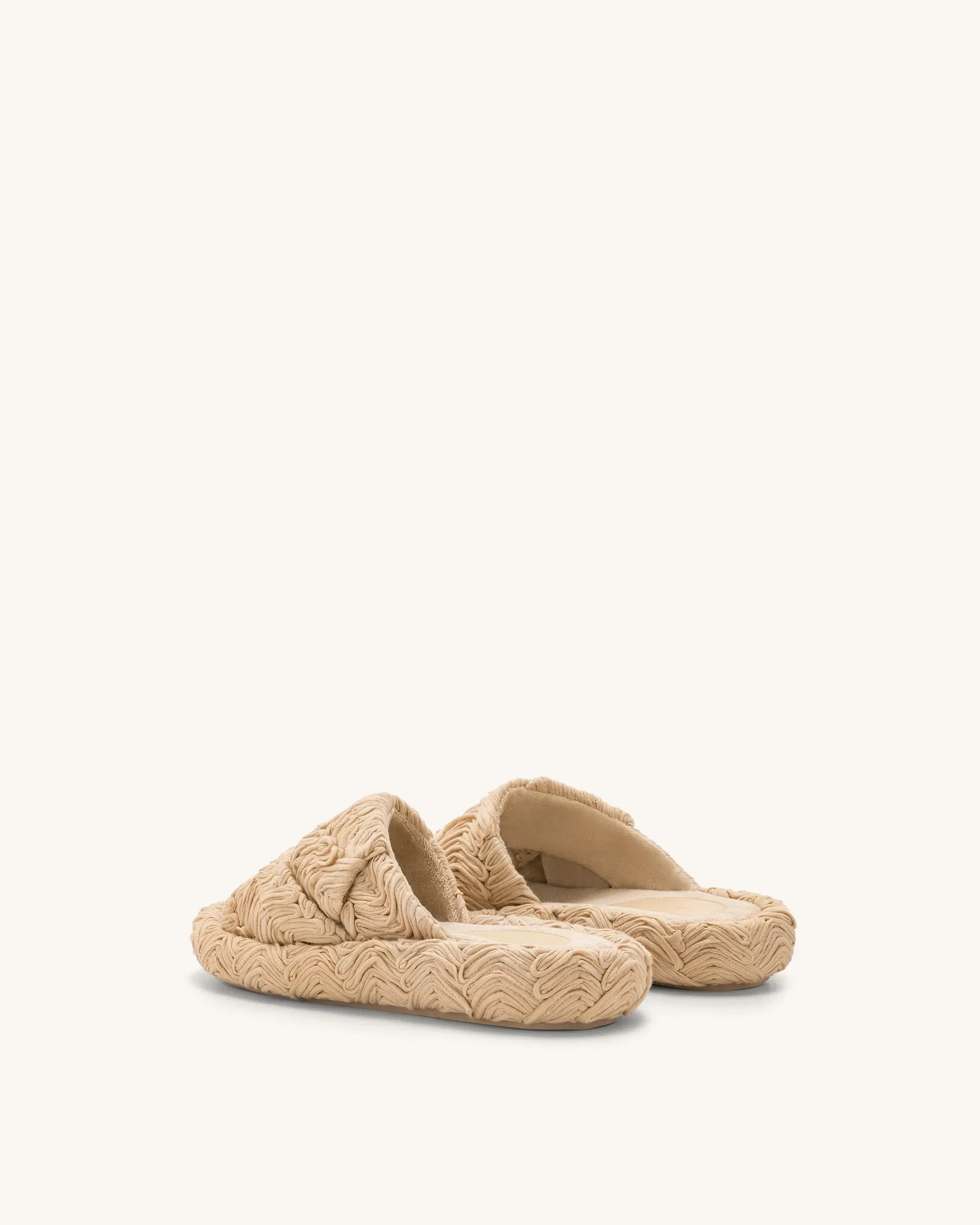 Jw Pei Lilah Woven Platform Sandal Beige