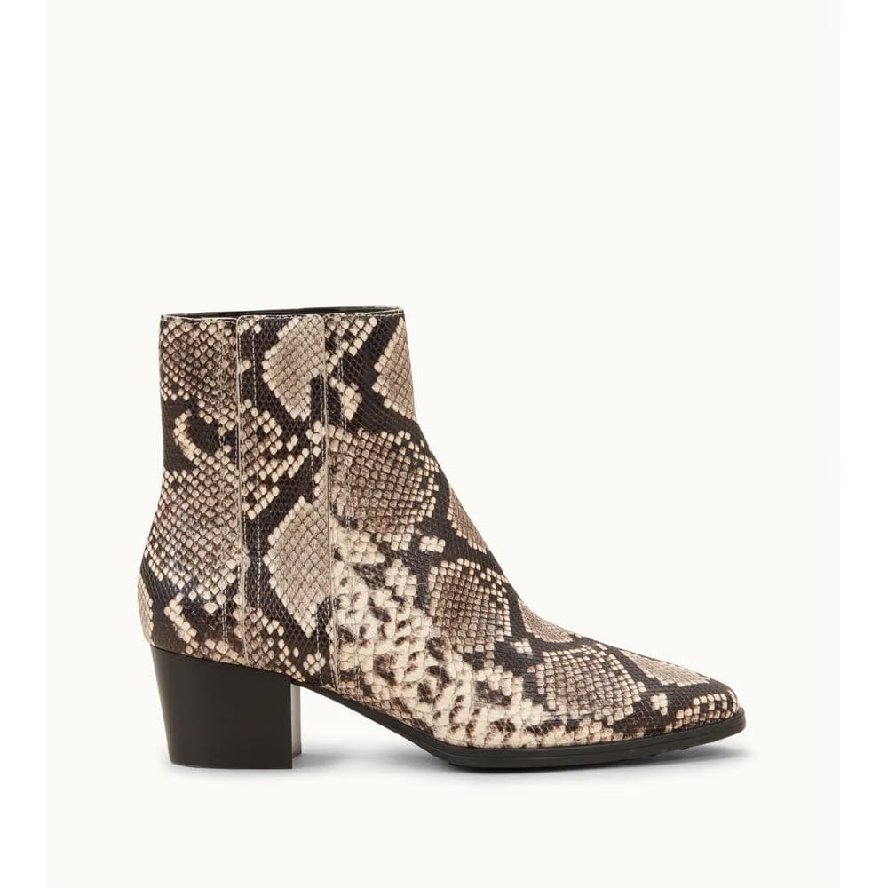 Tods Ankle Boots In Leather Black Beige Womens