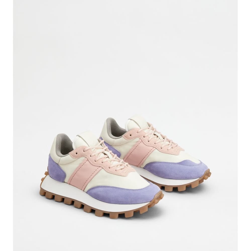 Tods Sneakers Tods 1T In Suede And Fabric White Womens