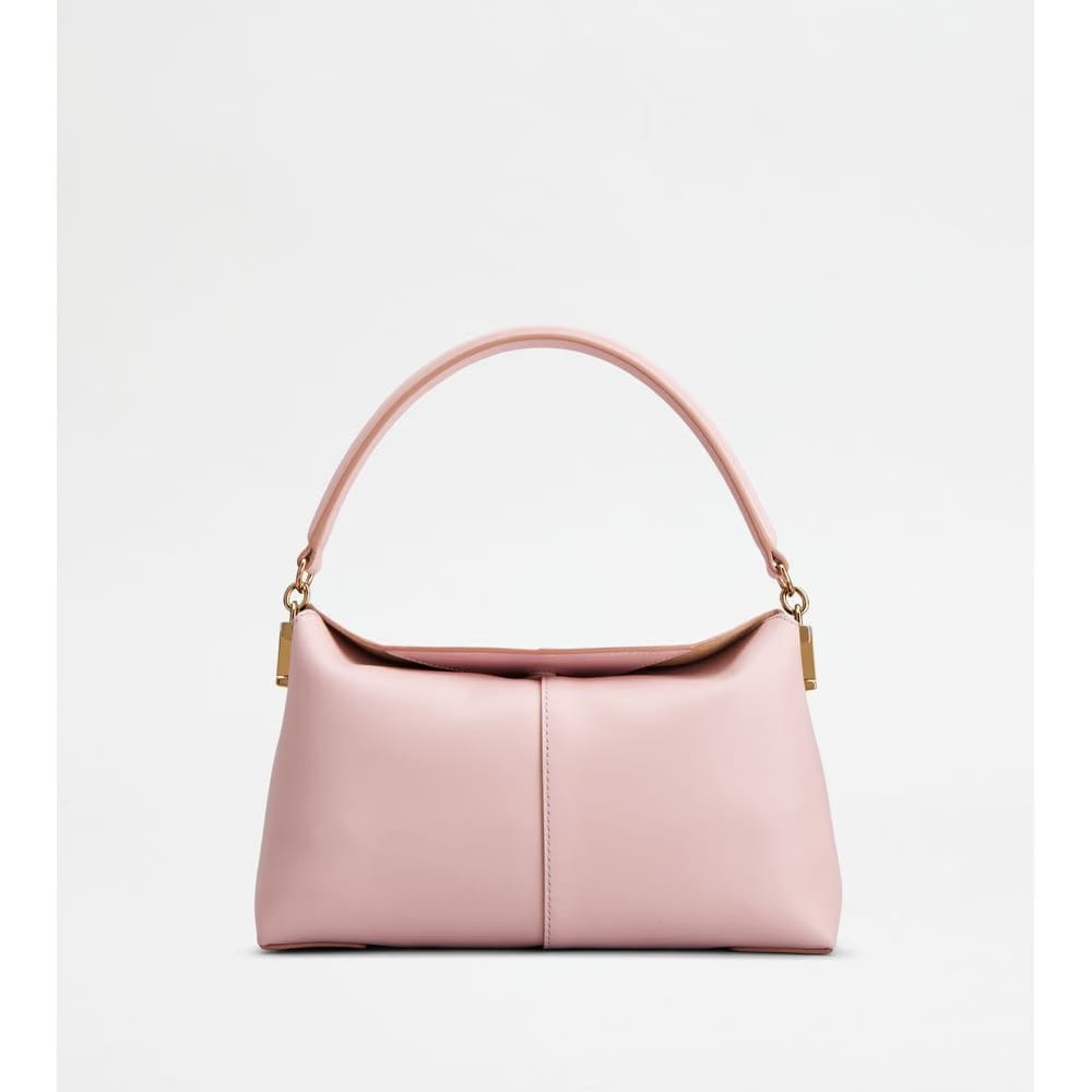 Tods T Case Shoulder Bag In Leather Mini Pink