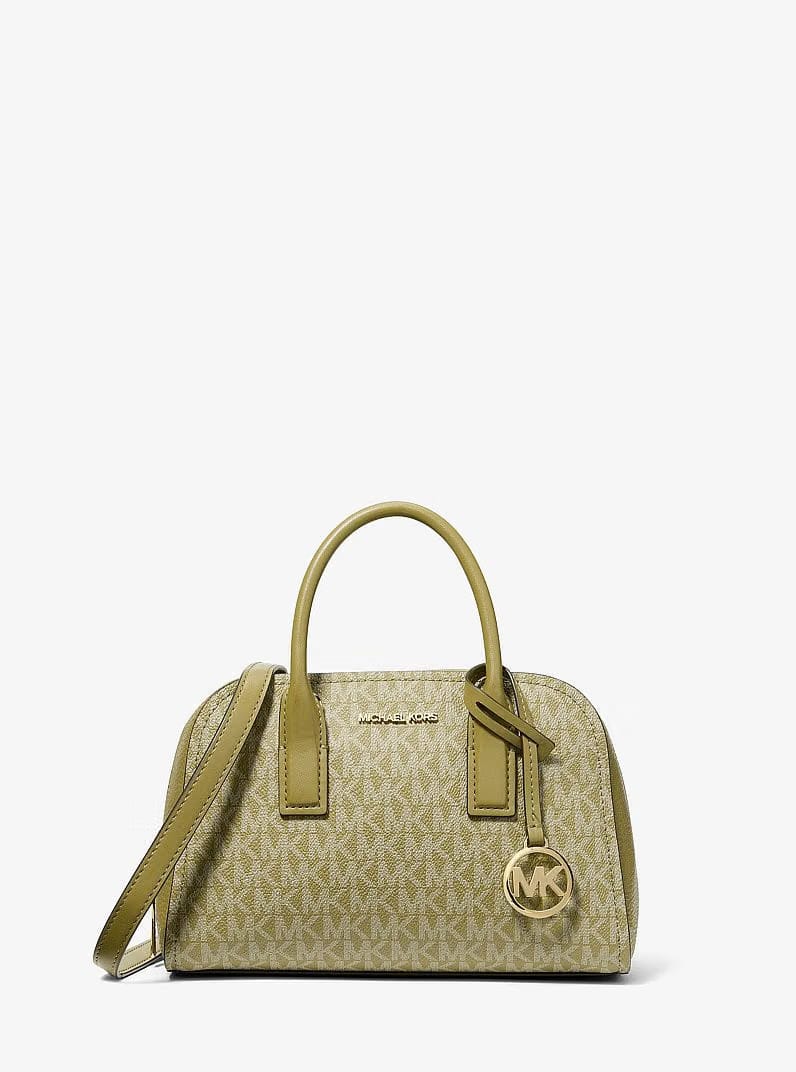 Michael Kors Ashton Small Signature Logo Messenger Bag Oregano