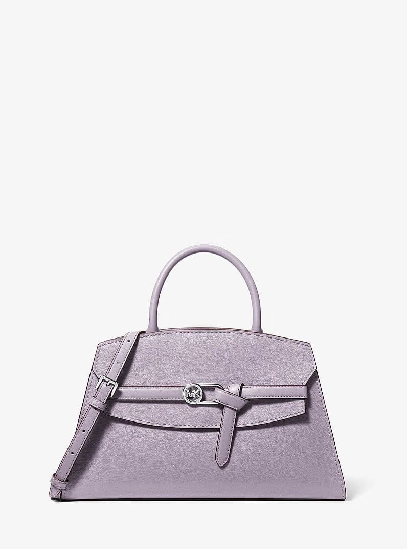 Michael Kors Greta Medium Leather Satchel Lilac