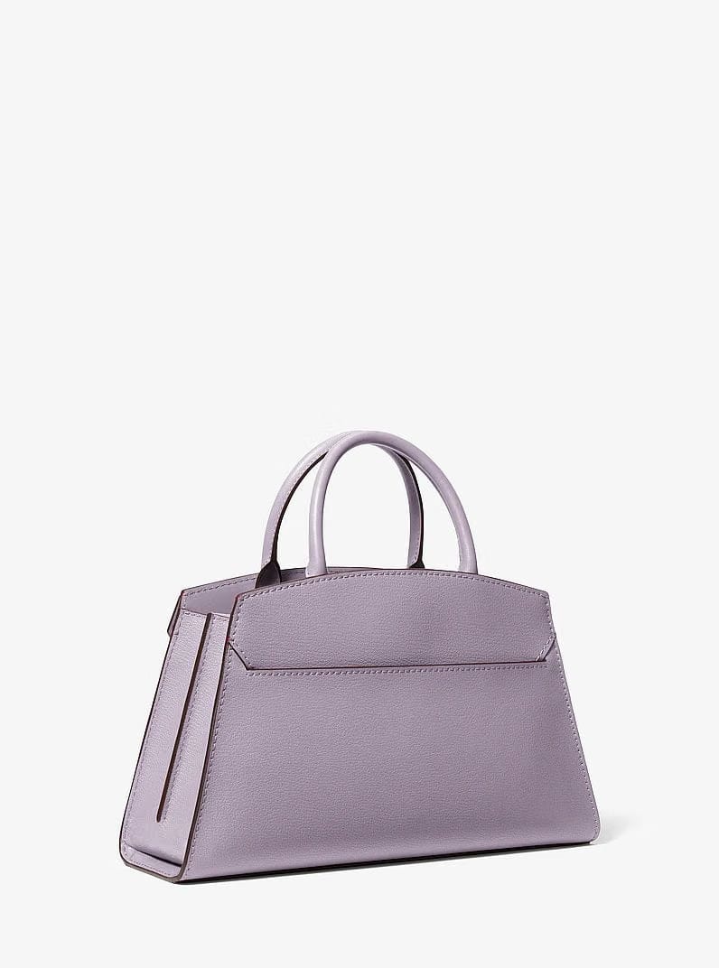 Michael Kors Greta Medium Leather Satchel Lilac