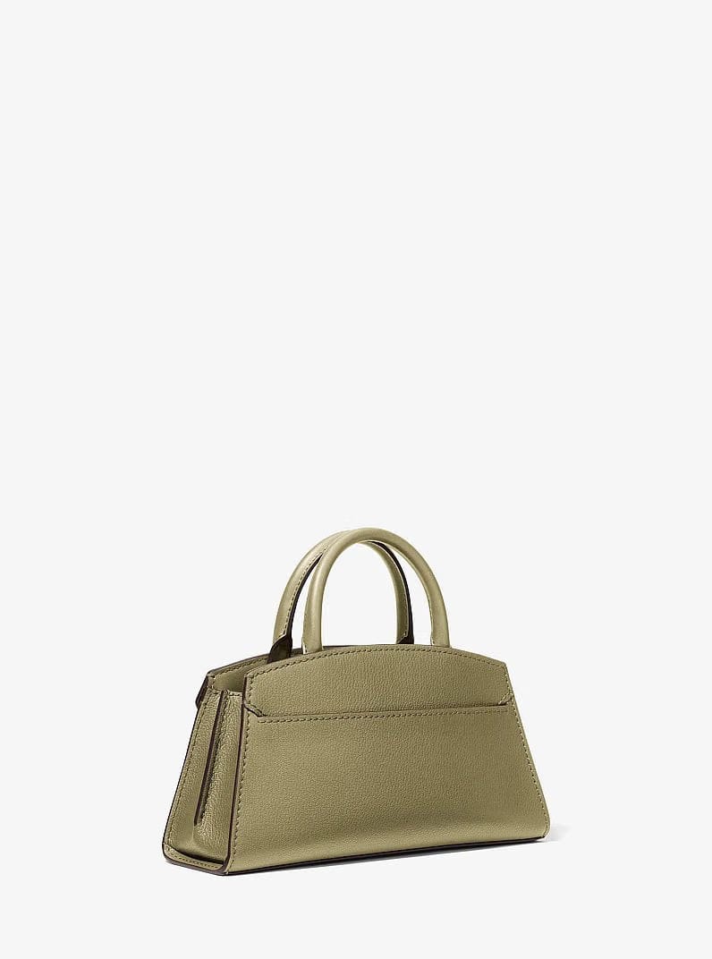 Michael Kors Greta Small Leather Convertible Crossbody Bag Oregano