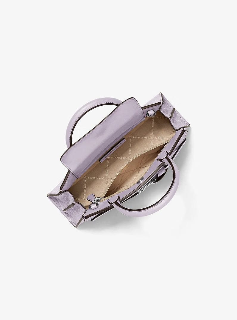 Michael Kors Greta Small Leather Satchel Lilac
