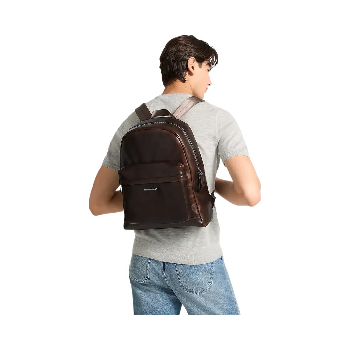 Michael Kors Pacey Burnished Backpack Chocolate