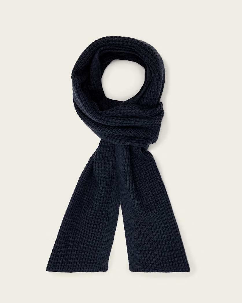 Allsaints Iggy Wool Blend Scarf Collegiate Blue
