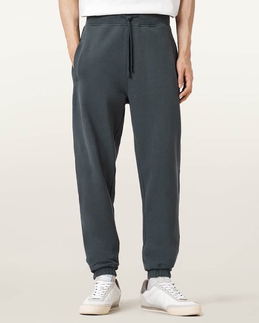 Allsaints Raven Cuffed Slim Fit Ramskull Joggers Sunil Blue