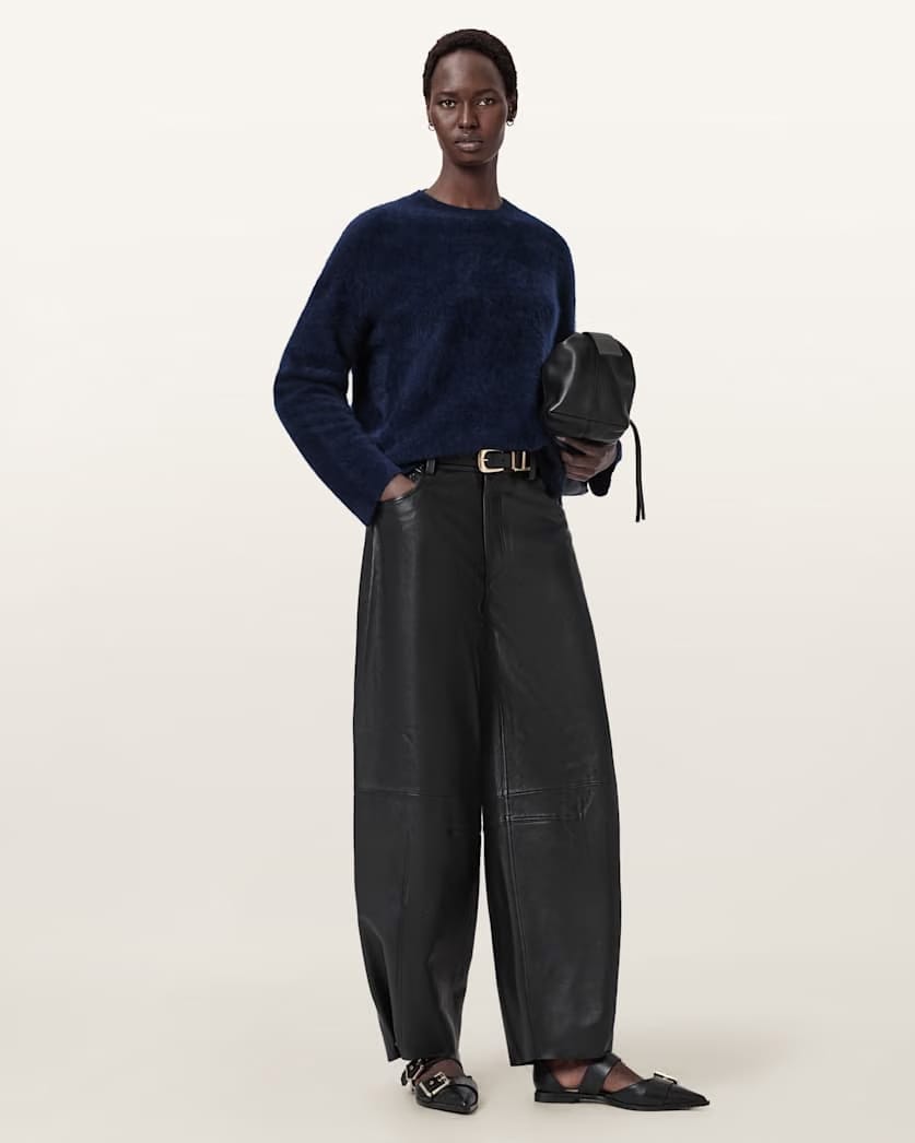 Allsaints Rebel Cashmere Sweater Women's Midnight Blue Women's
