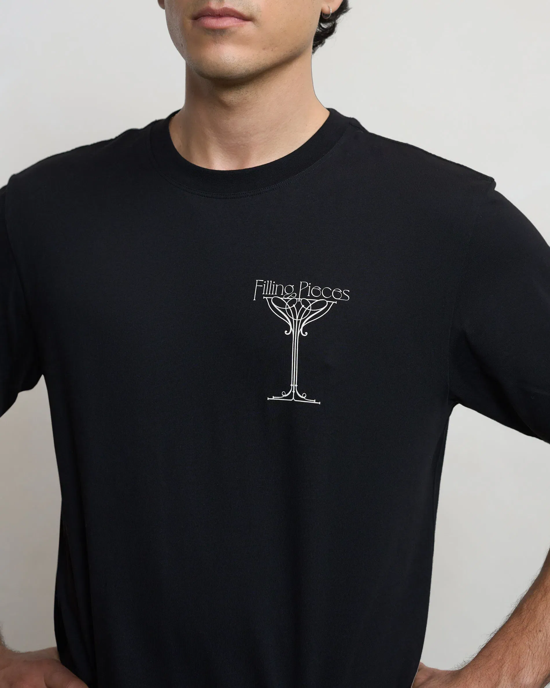 Trend Maven T-shirt Champagne Black
