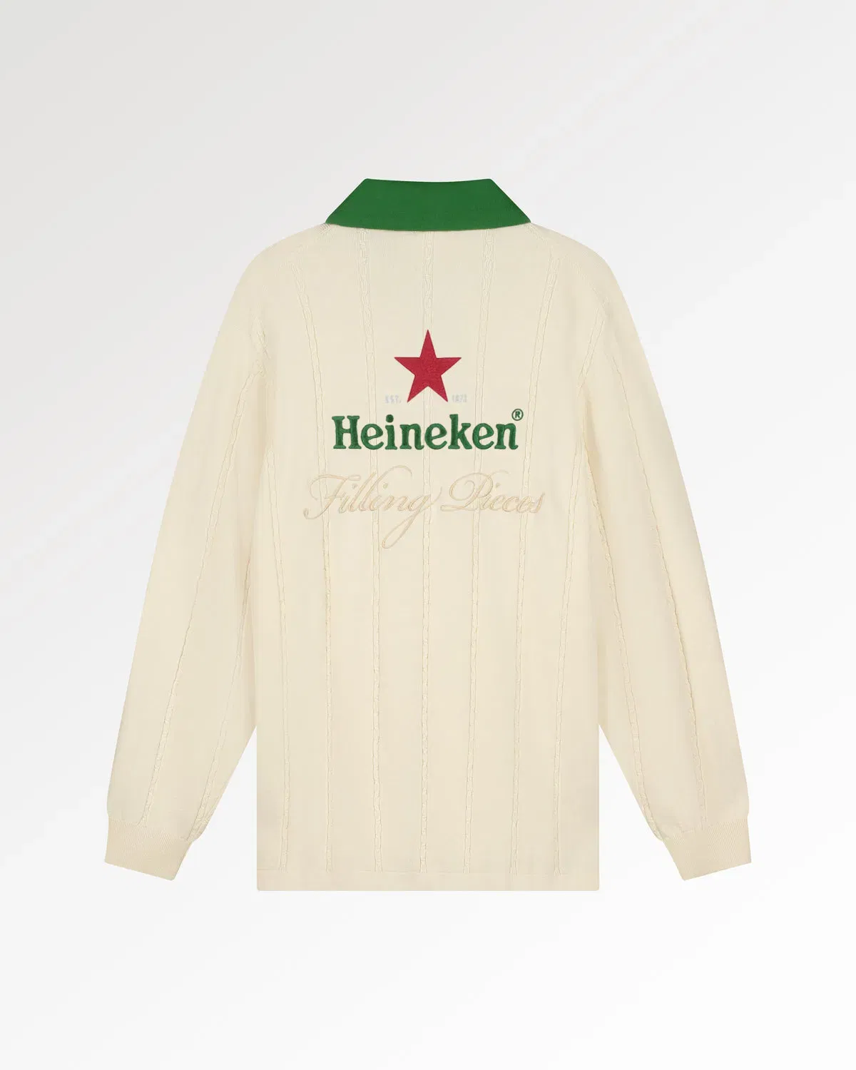 Trendmaven Knit Jersey Heineken Antique White