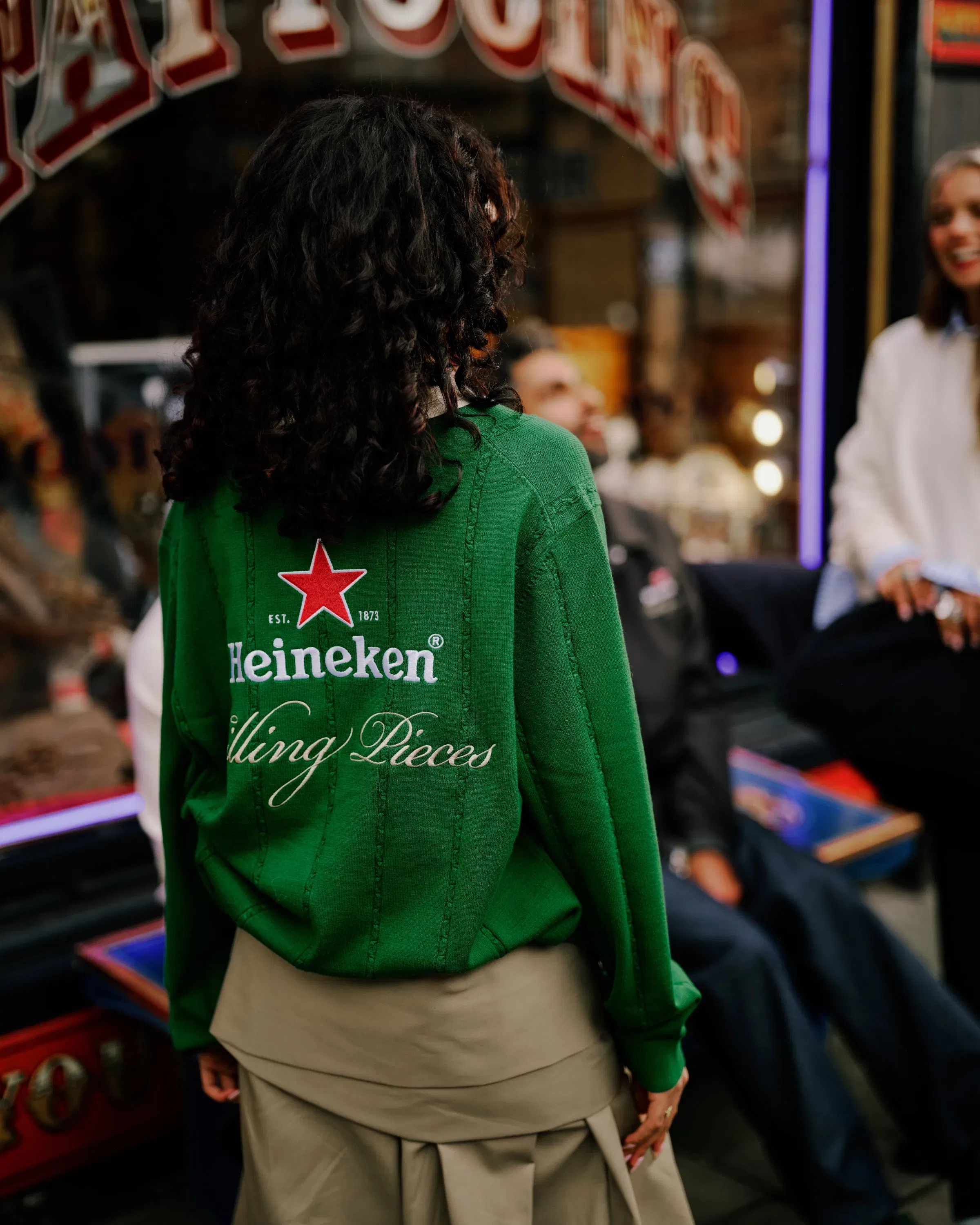 Trendmaven Knit Jersey Heineken Green