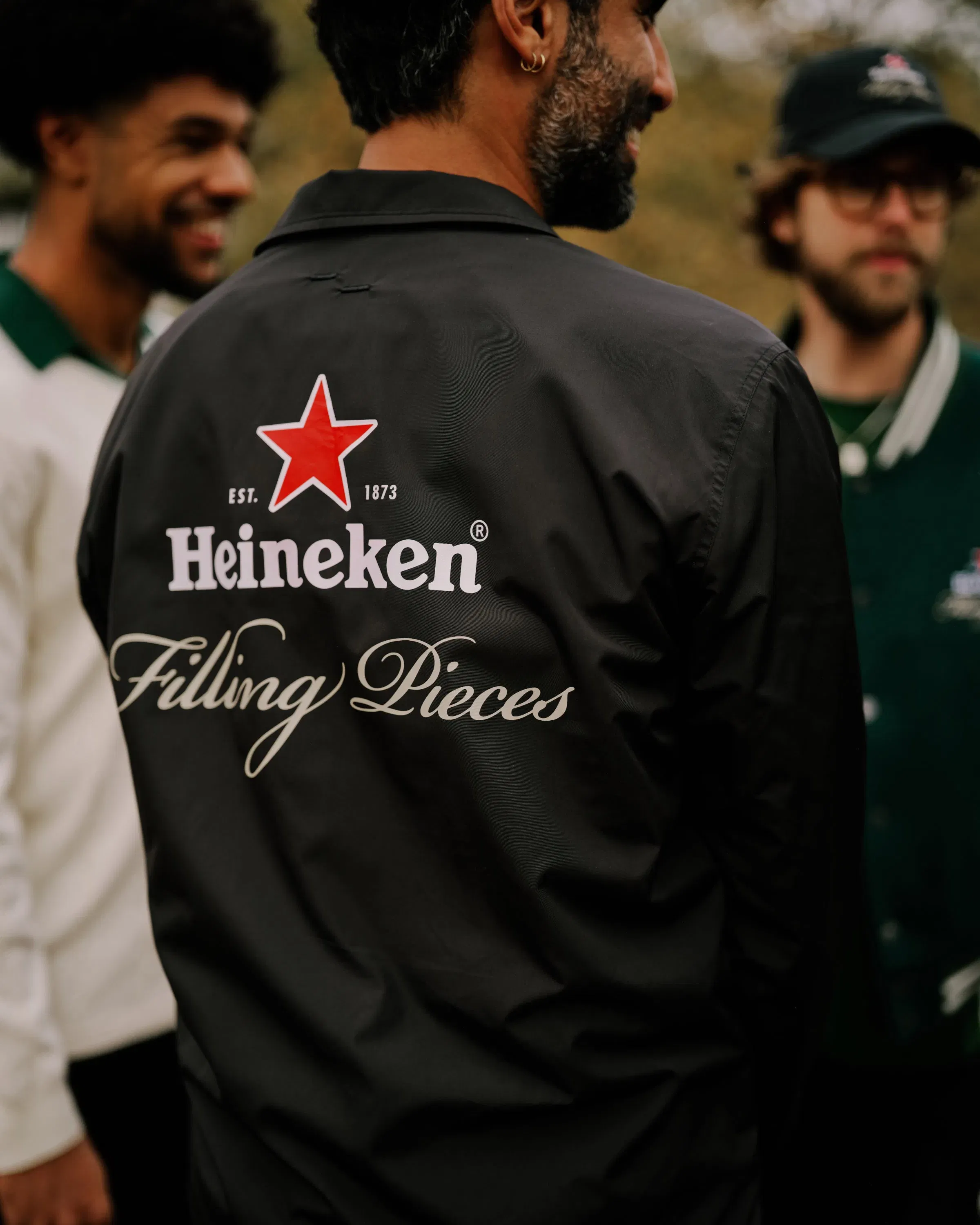 Trendmaven Coach Jacket Heineken Black