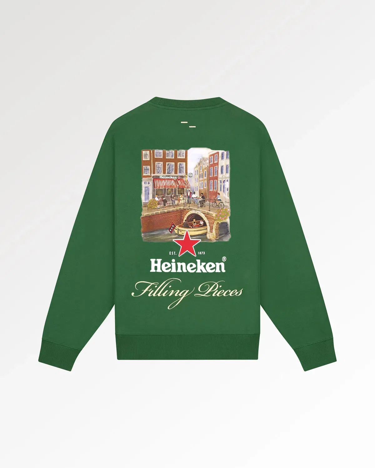 Trendmaven Sweatshirt Heineken Cafe Green