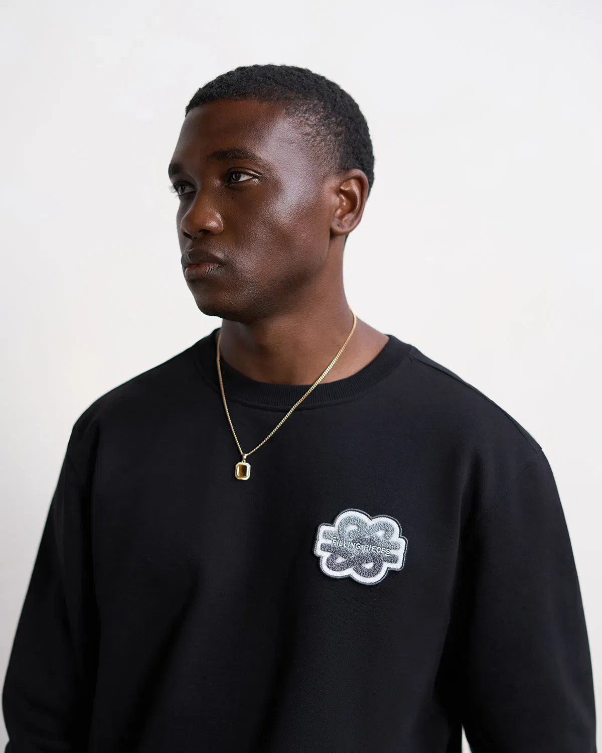 Conventional Sweatshirt Gowtu Tonal Black