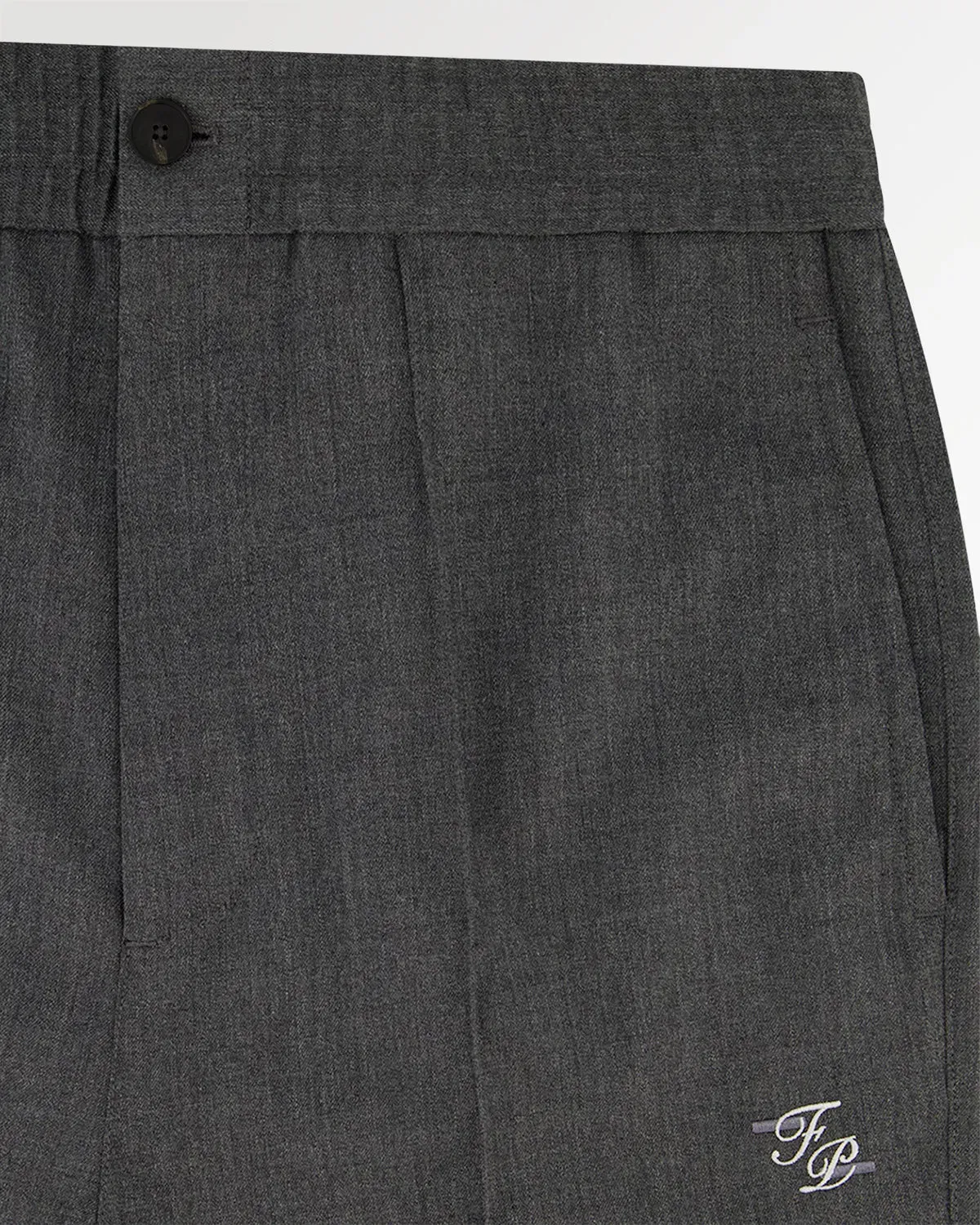 Entry Luxury Coach Pants Twill Wool Grey