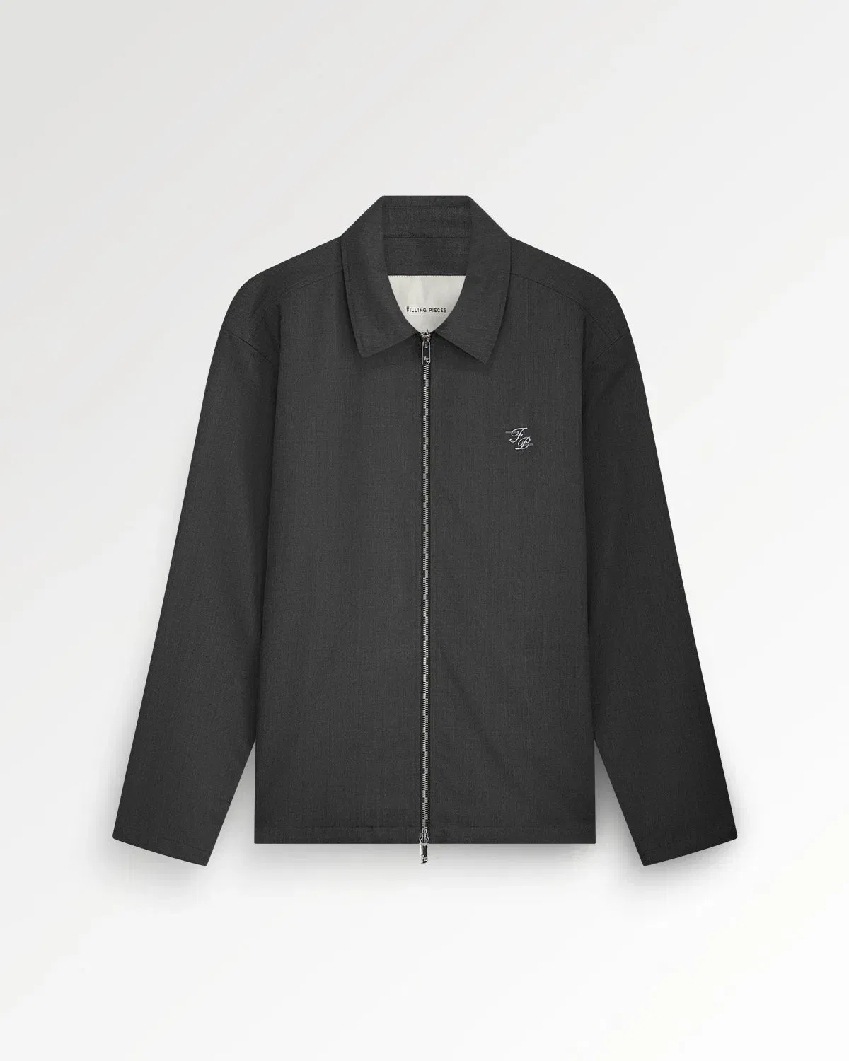 Entry Luxury Coach Jacket Twill Wool Grey