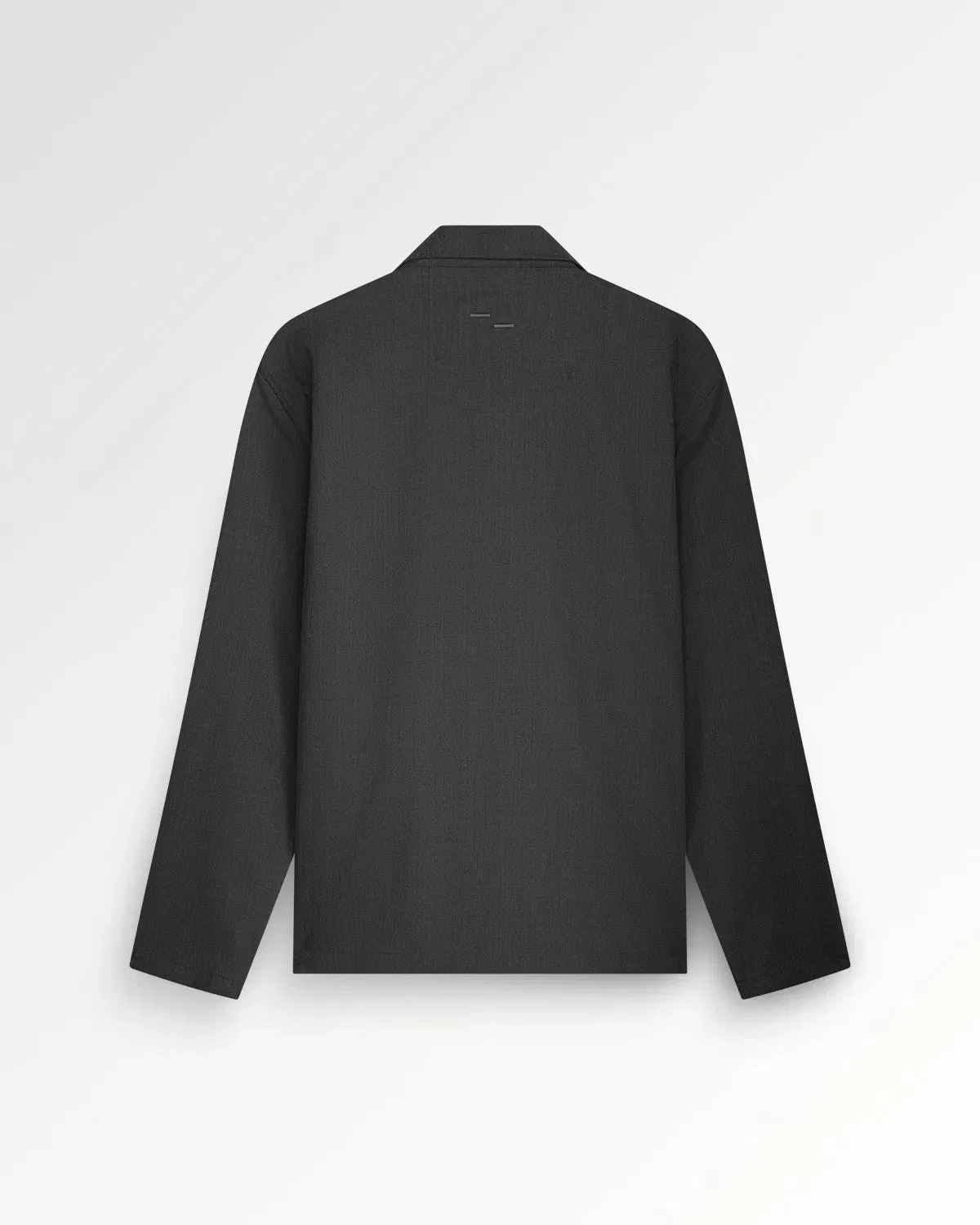 Entry Luxury Coach Jacket Twill Wool Grey