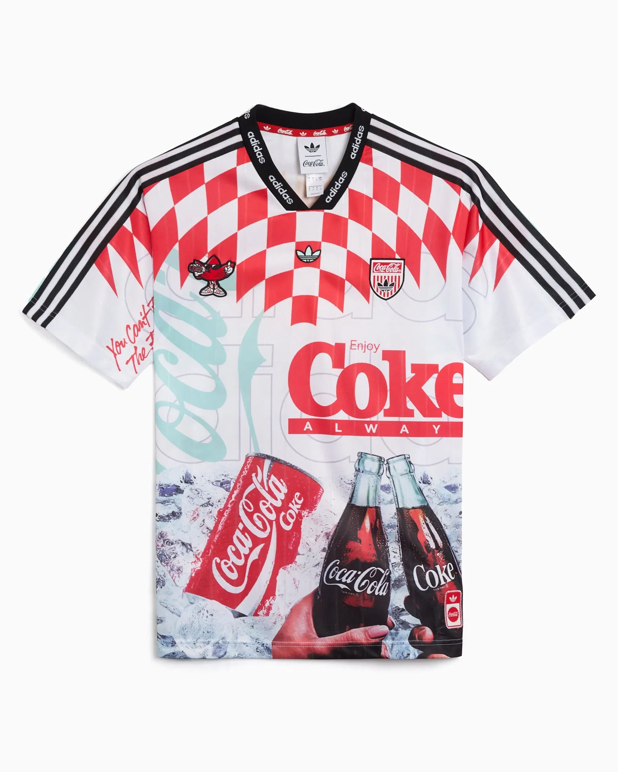 adidas Jersey T-Shirt con gráfico Relaxed adidas Originals x Coca-Cola Classic Sport Mash-Up para hombre
