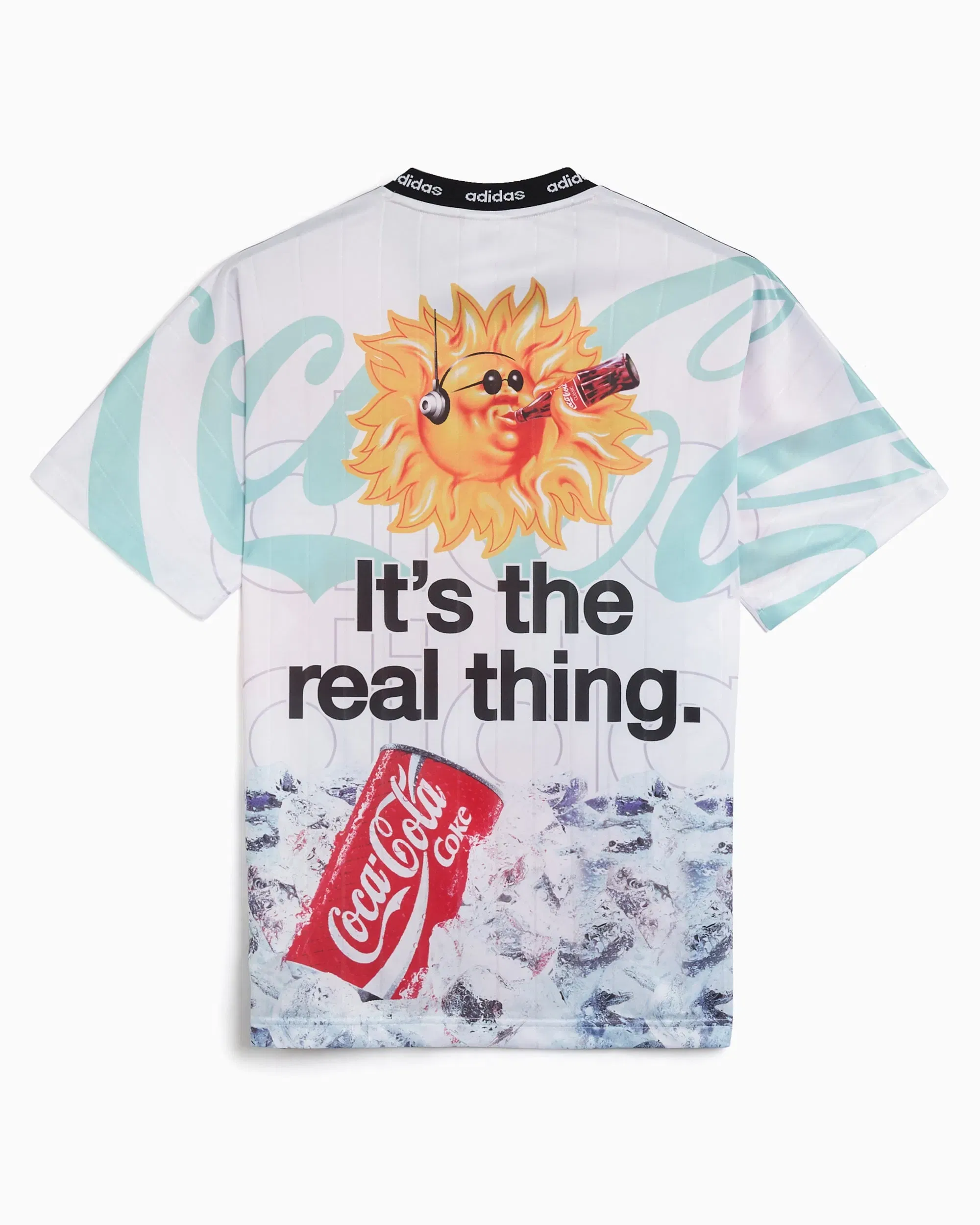 adidas Jersey T-Shirt con gráfico Relaxed adidas Originals x Coca-Cola Classic Sport Mash-Up para hombre