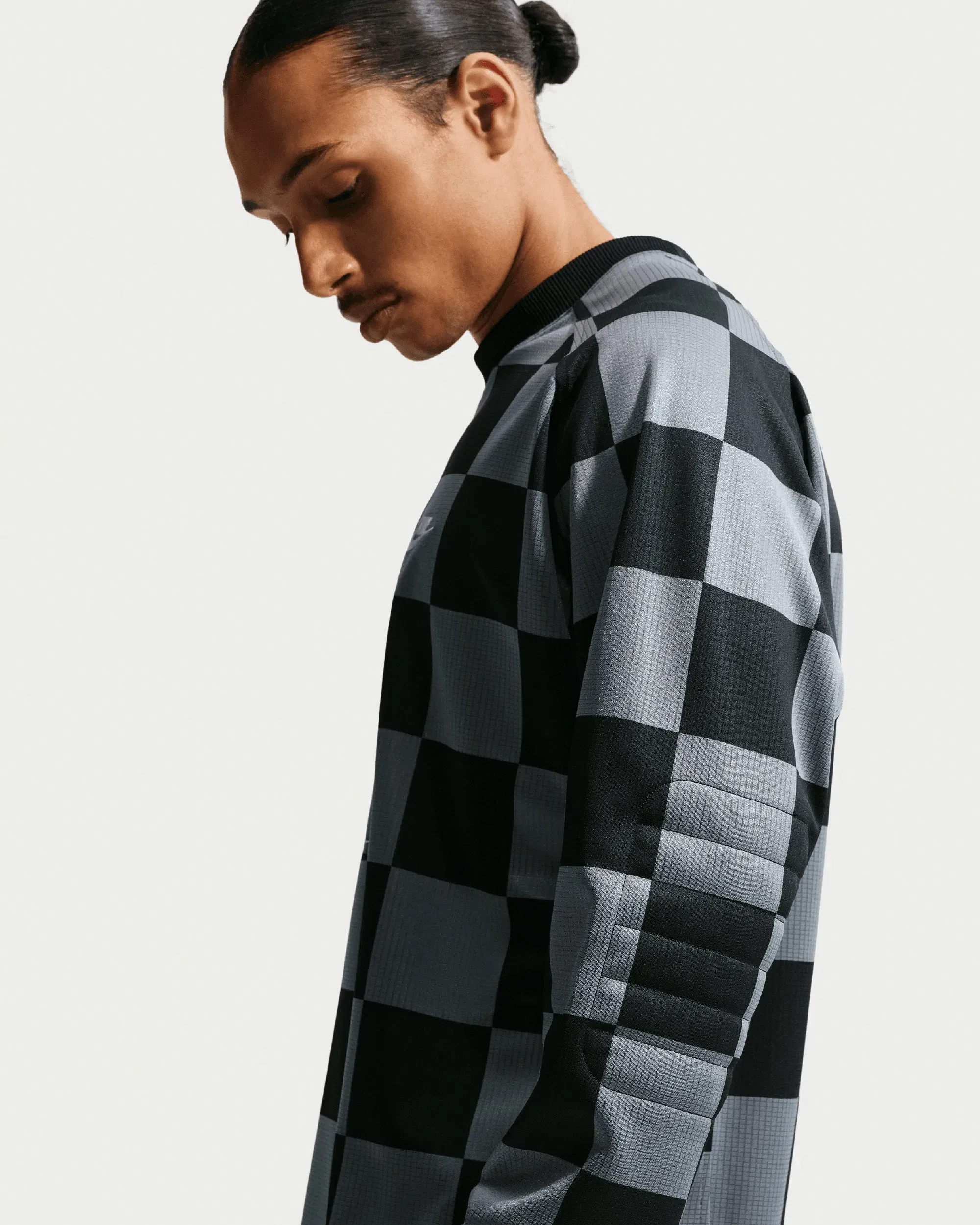 Nike Jersey T-Shirt de cuadros Relaxed de manga larga Nike Sportswear Club Goalie para hombre