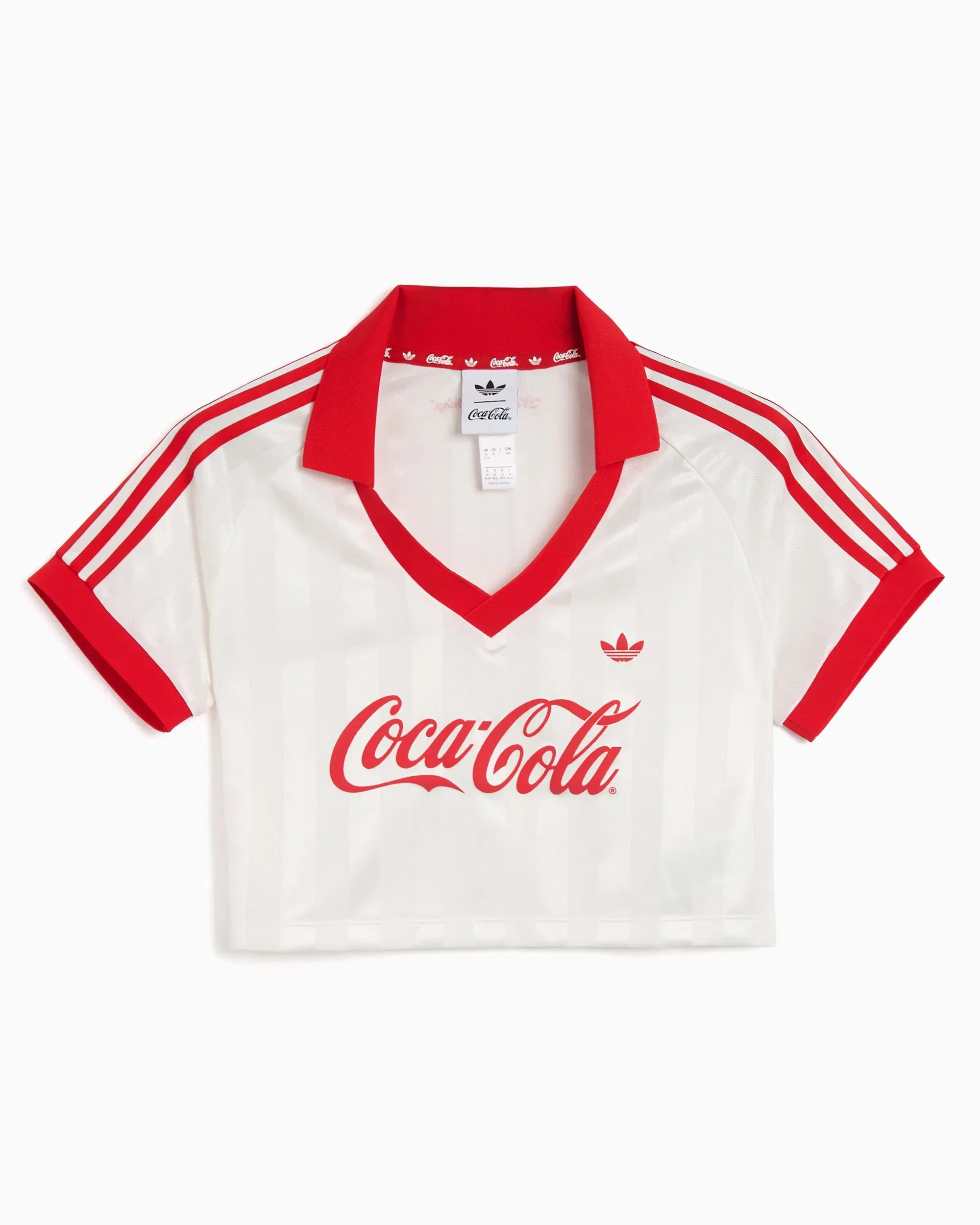 adidas Jersey T-Shirt con logo Crop adidas Originals x Coca-Cola para mujer