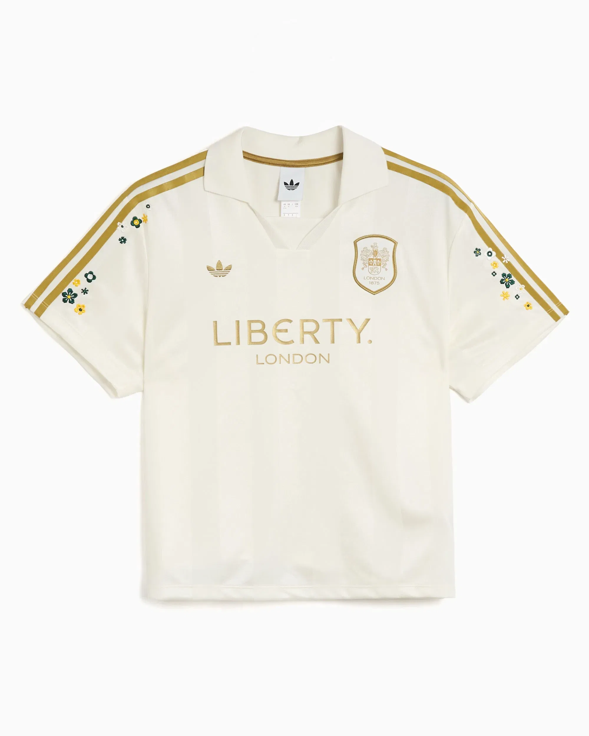 adidas Jersey T-Shirt con logo Relaxed adidas Originals x Liberty London para mujer