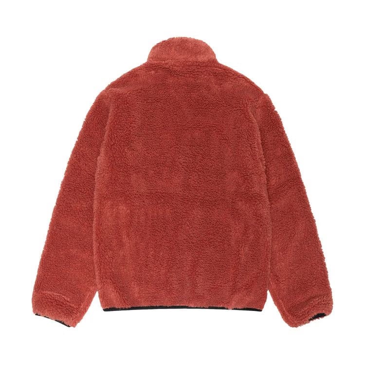 Stussy Sherpa Reversible Jacket Terracotta