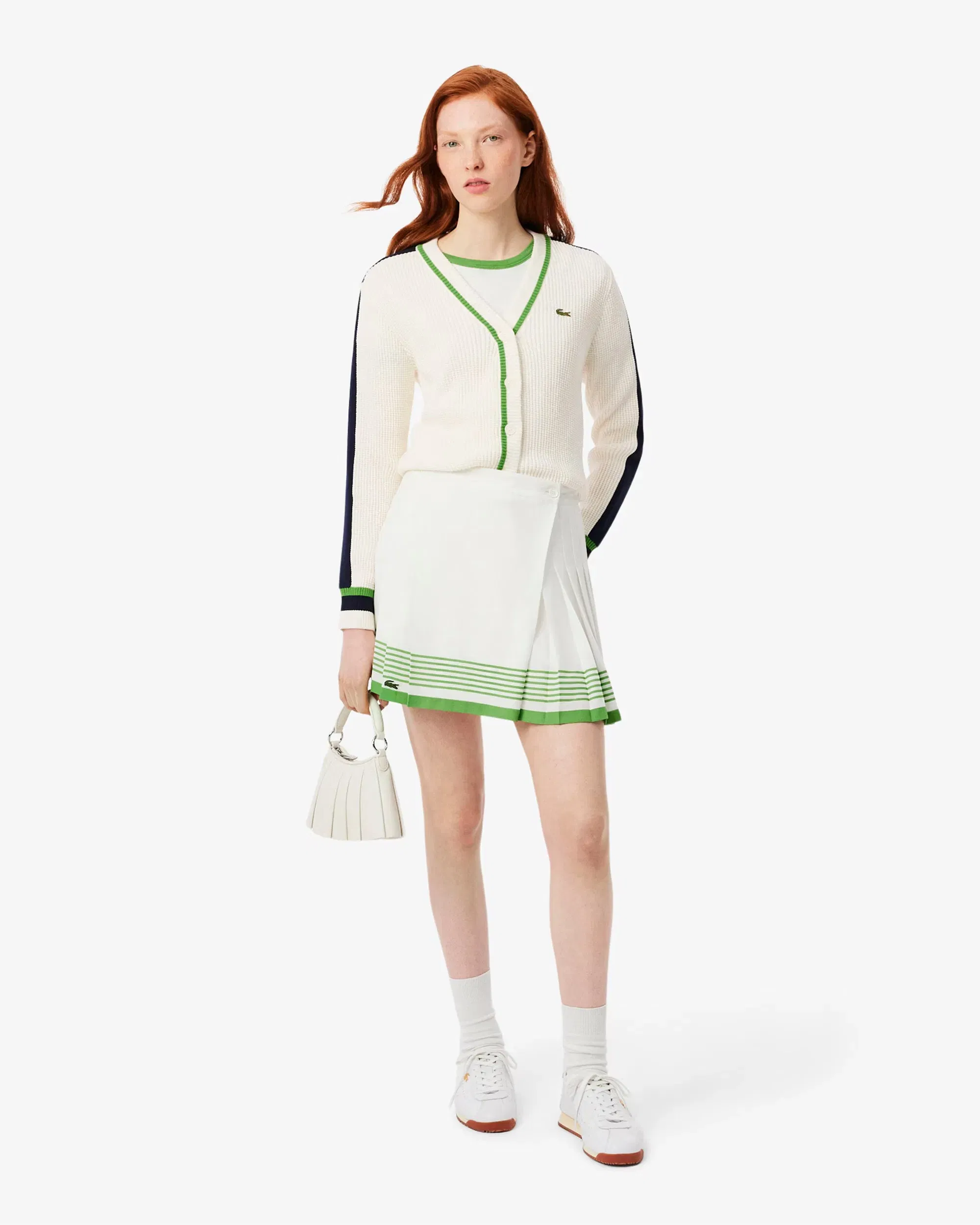 Lacoste Cardigan con logo Slim Lacoste Re-edition para mujer