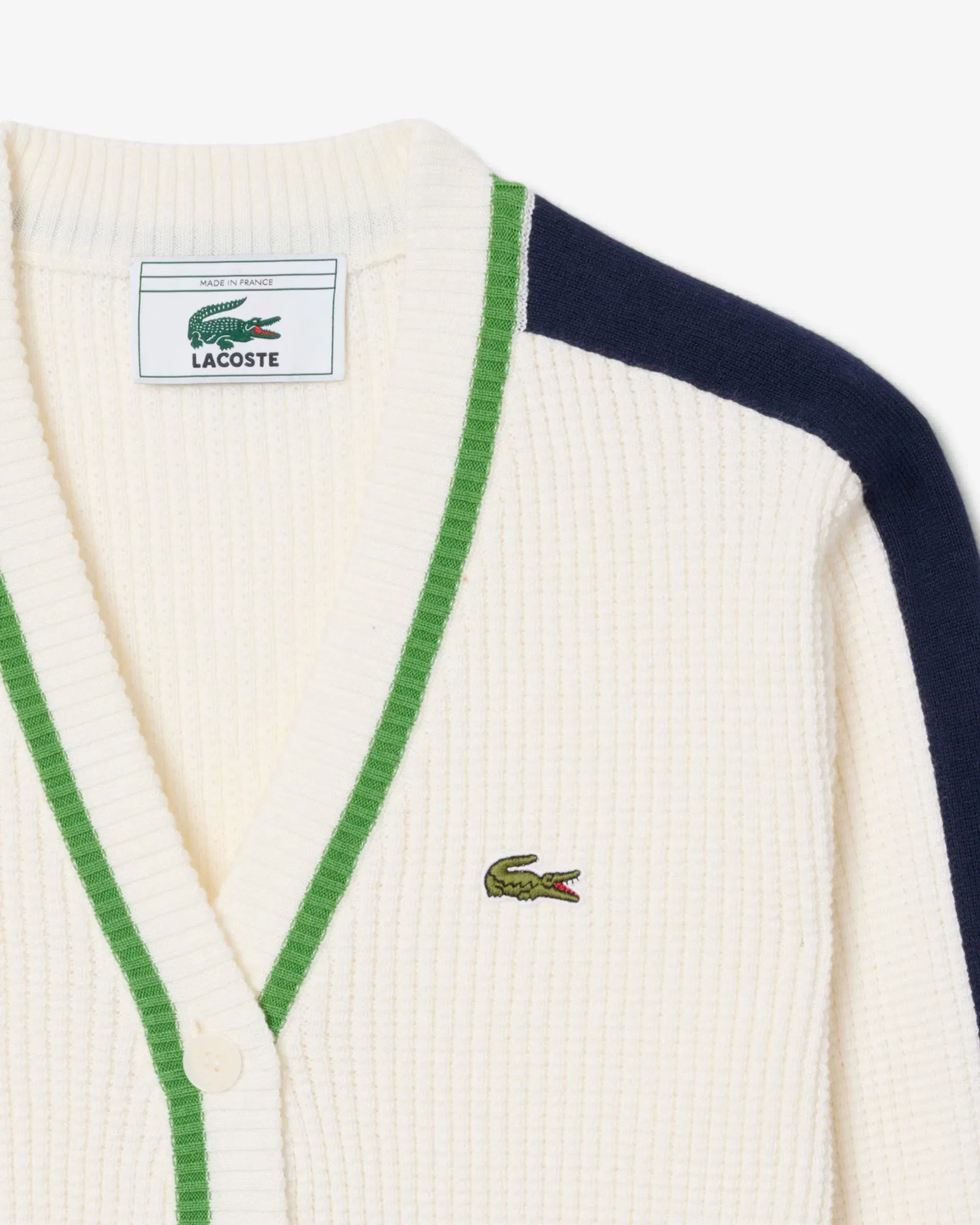 Lacoste Cardigan con logo Slim Lacoste Re-edition para mujer
