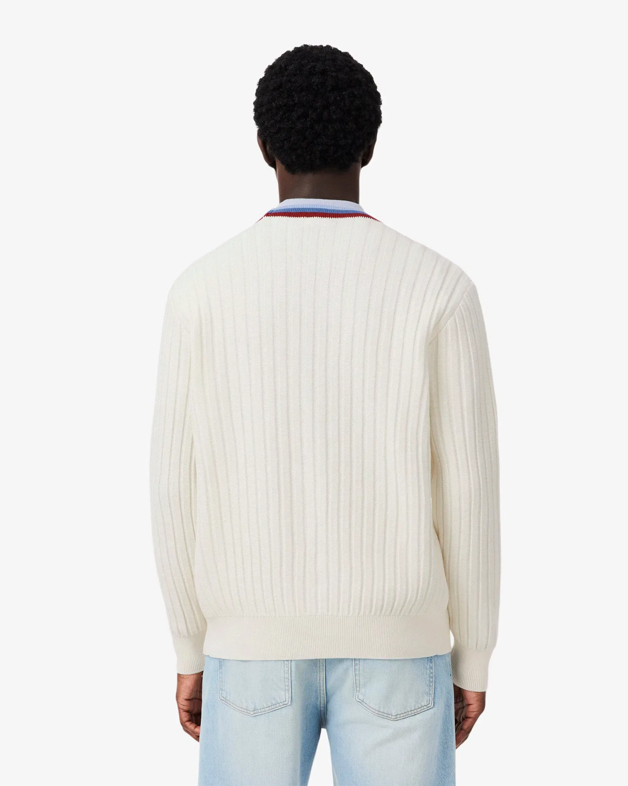 Lacoste Cardigan con logo Lacoste Re-edition para hombre