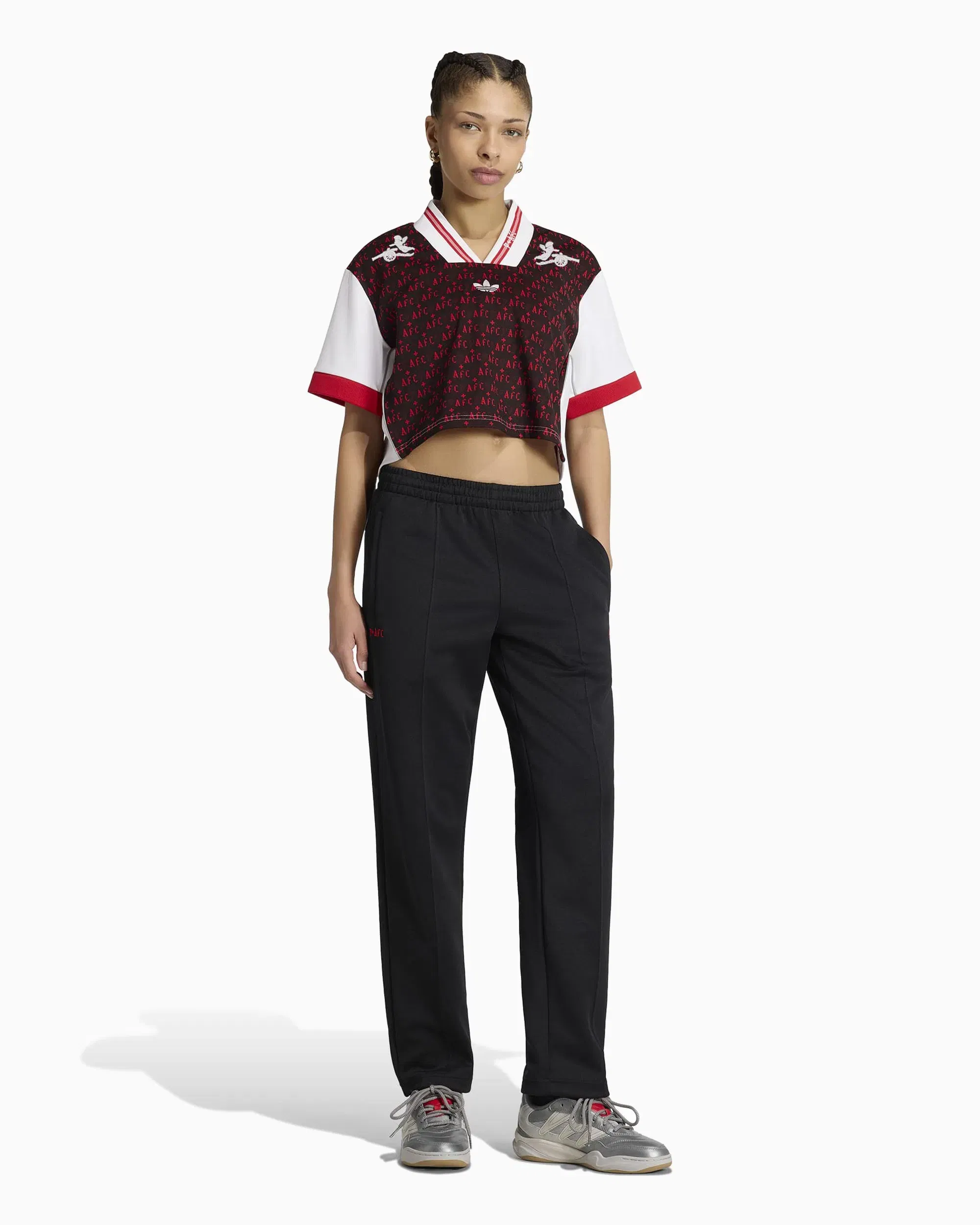 adidas Jersey T-Shirt con logo Crop adidas Originals x Arsenal FC x Places+Faces 25/26 para mujer