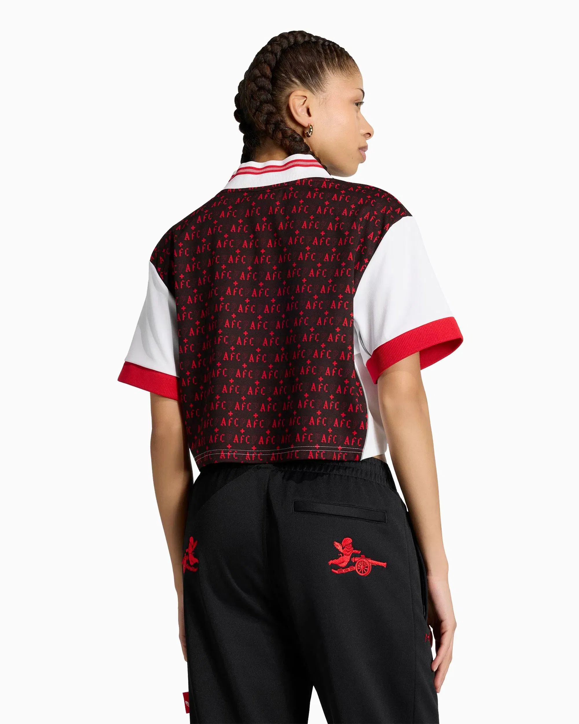 adidas Jersey T-Shirt con logo Crop adidas Originals x Arsenal FC x Places+Faces 25/26 para mujer