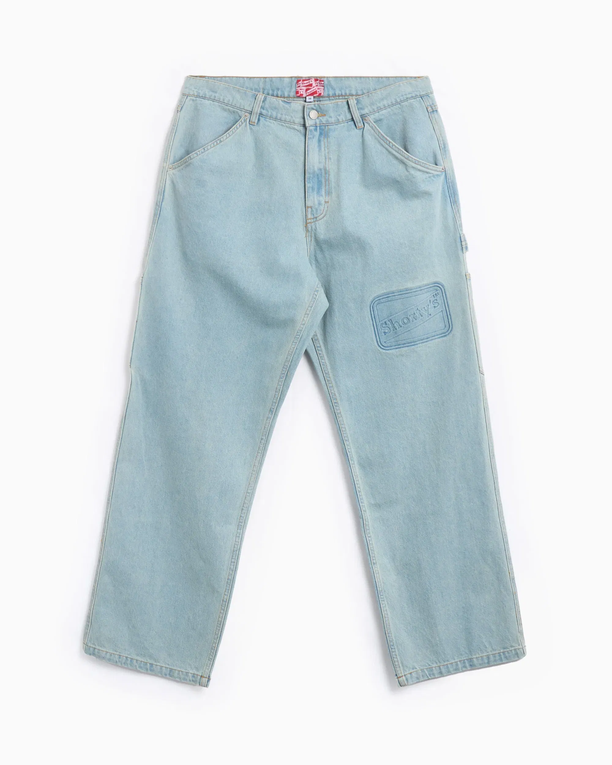 Pleasures Pantalones vaqueros Carpenter Pleasures x Shortys Men's Box Logo Carpenter Pants para hombre