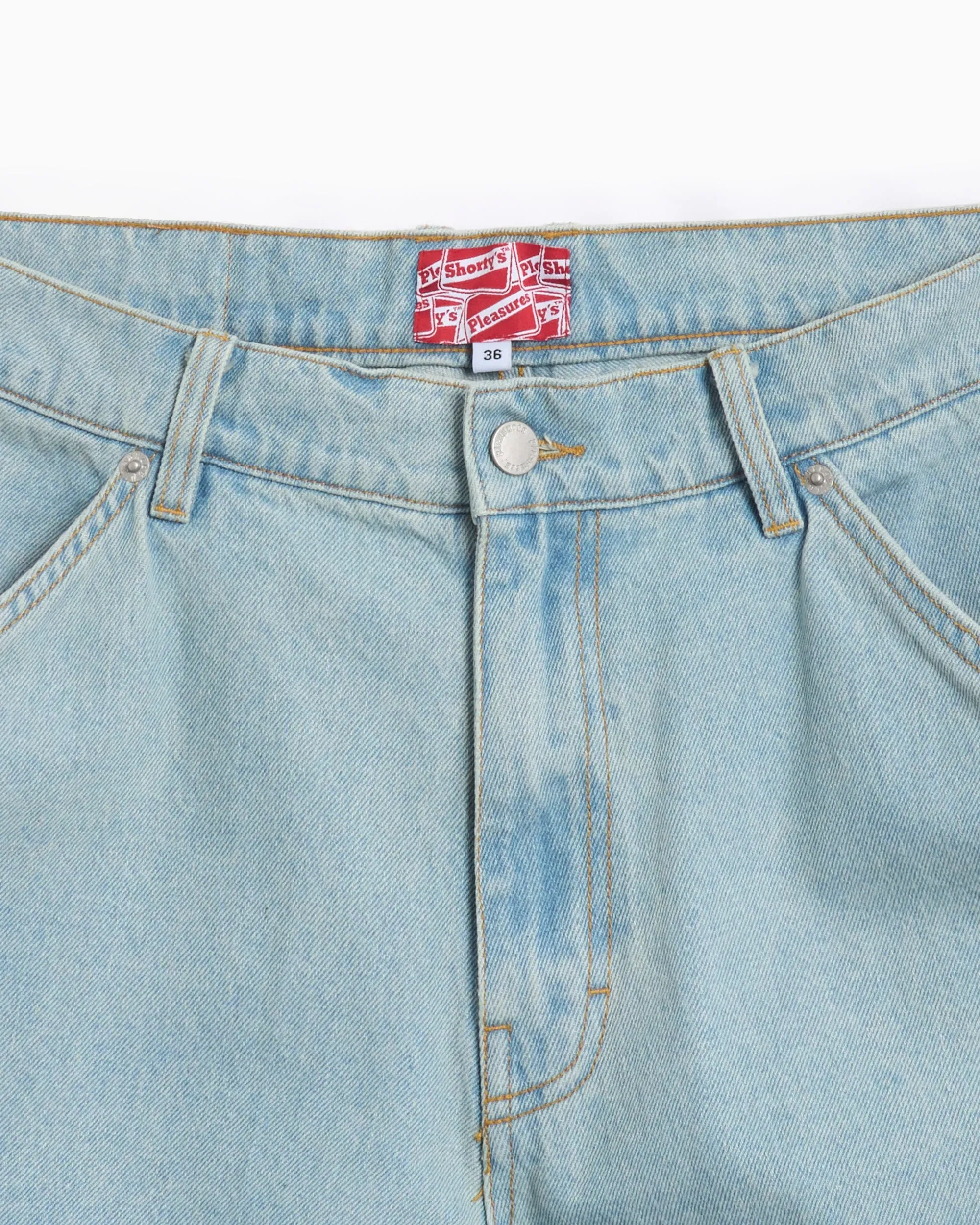 Pleasures Pantalones vaqueros Carpenter Pleasures x Shortys Men's Box Logo Carpenter Pants para hombre