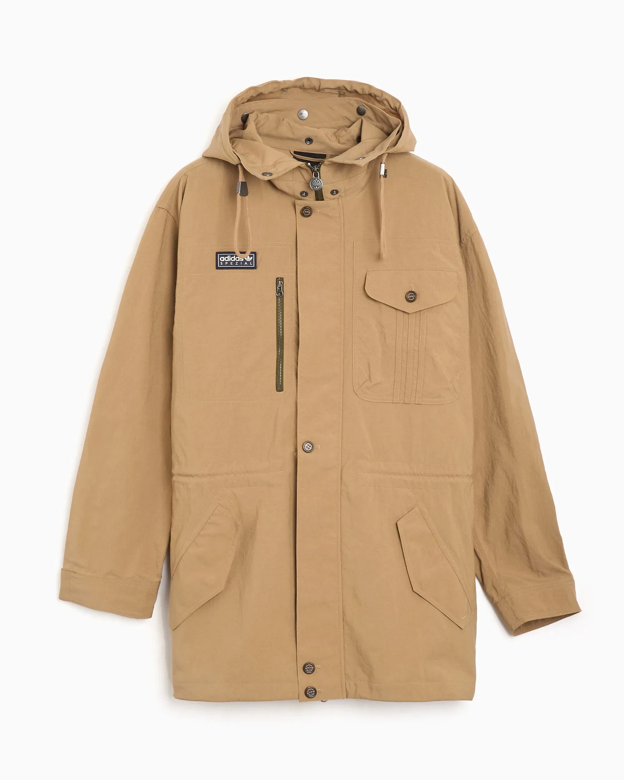 adidas Chaqueta ligera con logo adidas Originals SPZL Parka Longridge para hombre