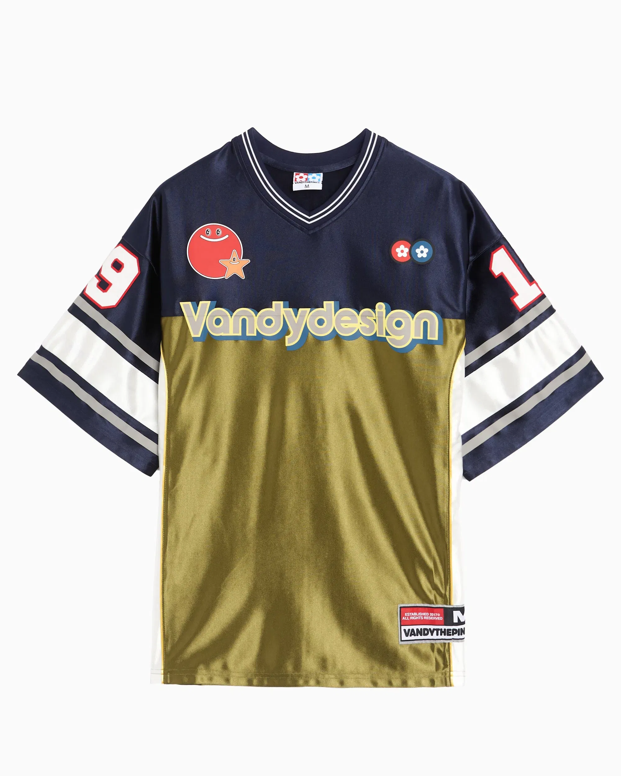 VANDYTHEPINK Jersey T-Shirt con gráfico Relaxed VANDYTHEPINK FM Design para hombre