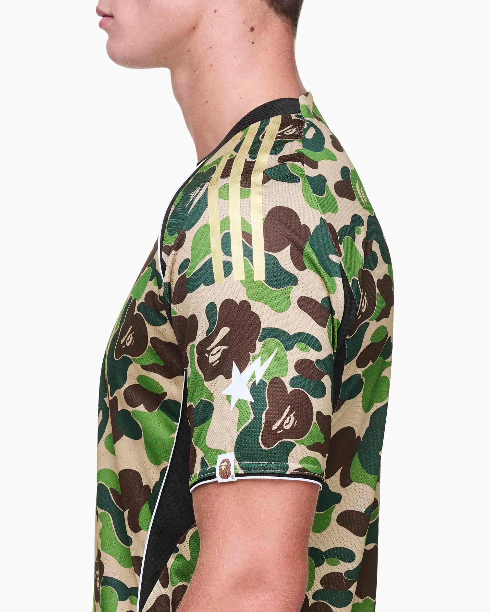 adidas Jersey T-Shirt con gráfico Slim adidas Originals x BAPE Football para hombre
