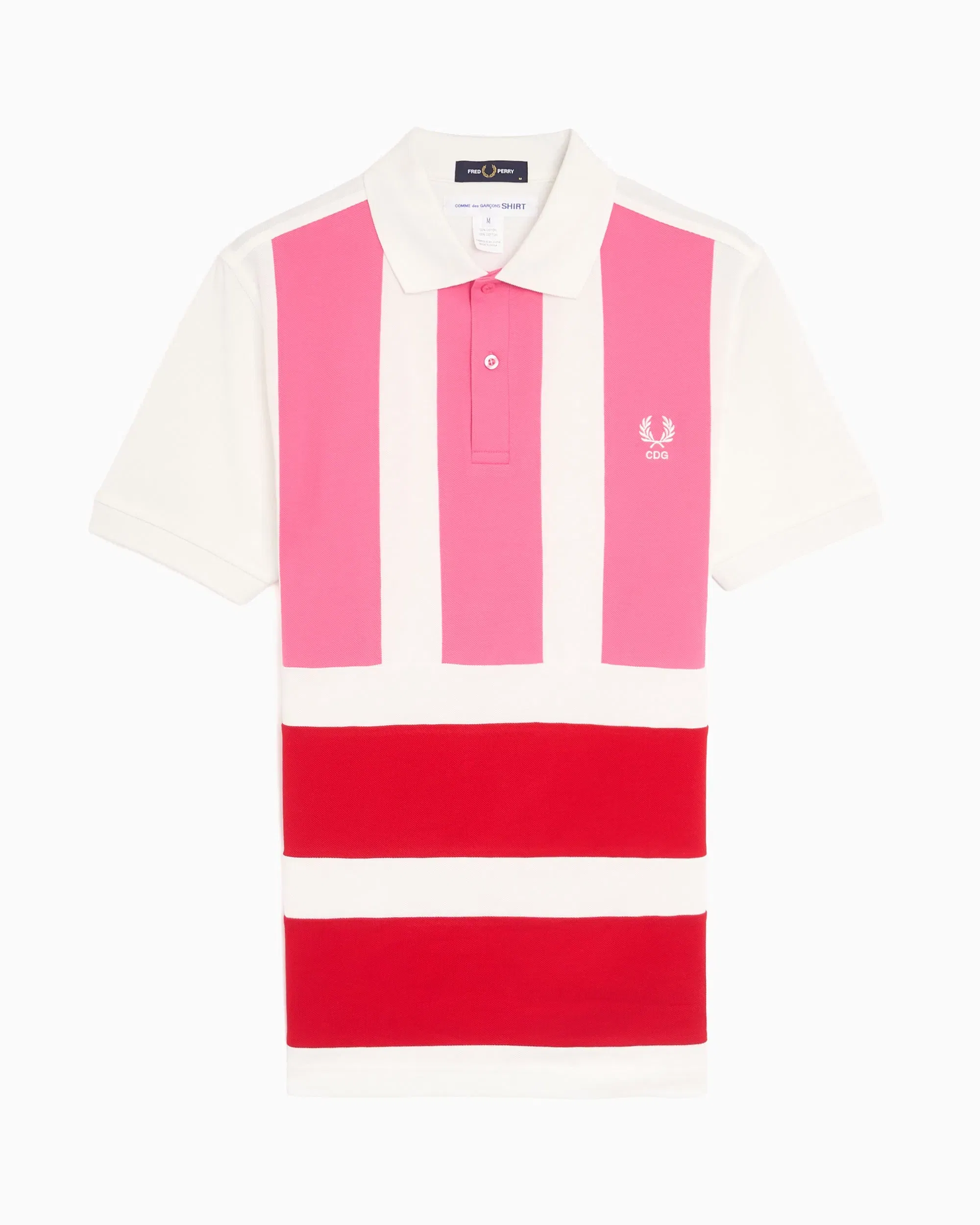 Comme Des Garçons Shirt Polo de rayas Comme Des Garçons Shirt x Fred Perry para hombre