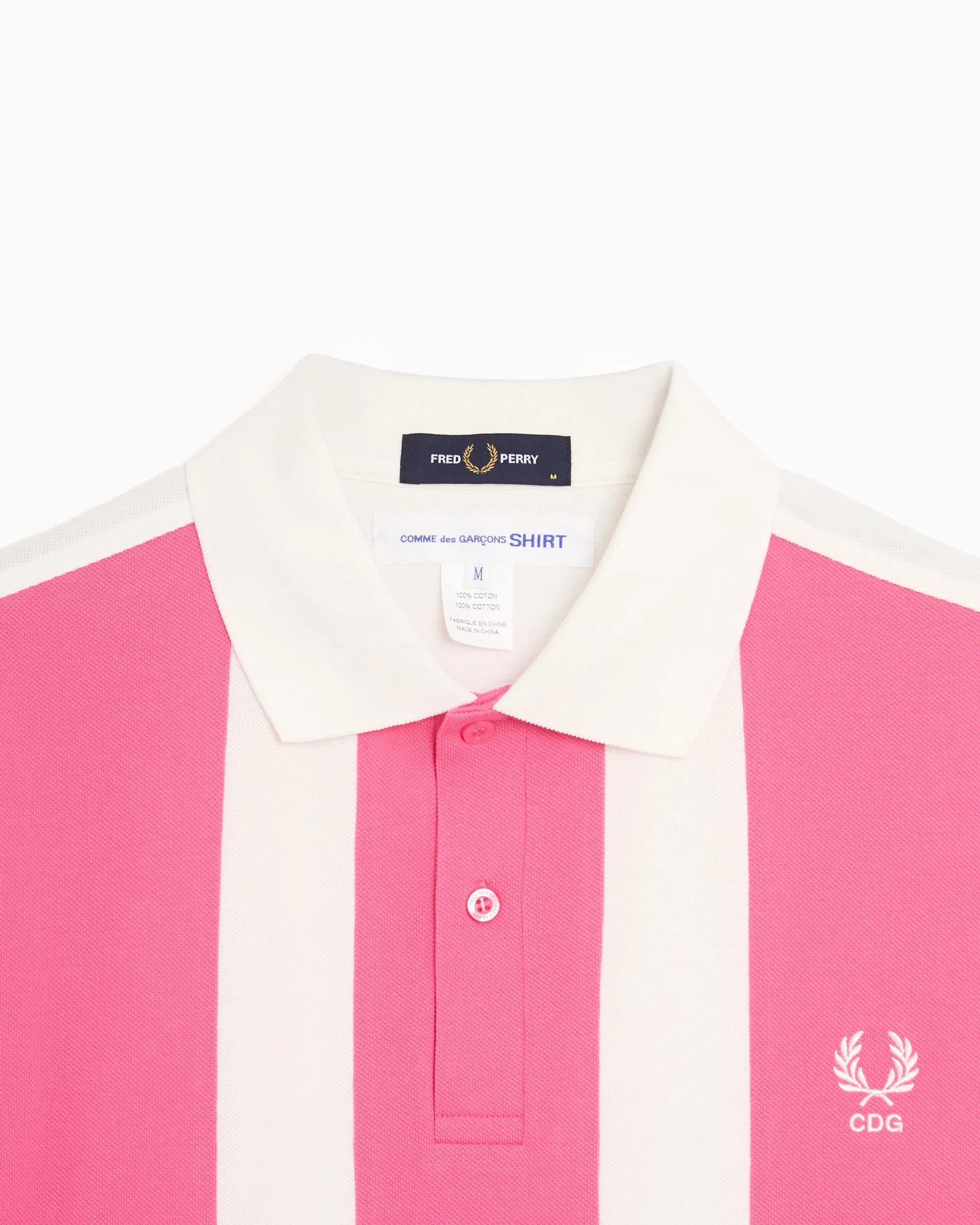 Comme Des Garçons Shirt Polo de rayas Comme Des Garçons Shirt x Fred Perry para hombre