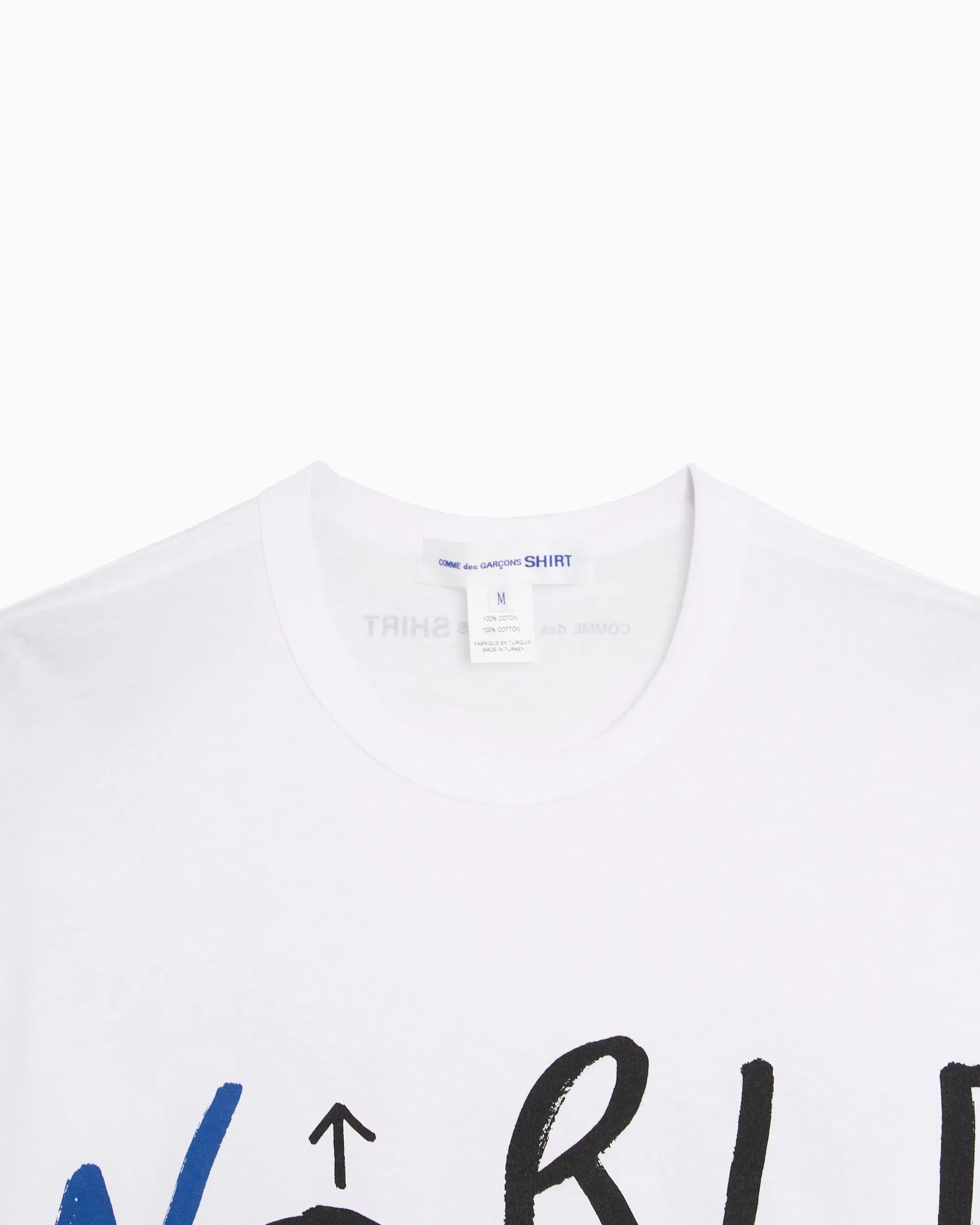 Comme Des Garçons Shirt Camiseta con gráfico Oversize Comme Des Garçons Shirt x Dan Perjovschi "World Hope" para hombre