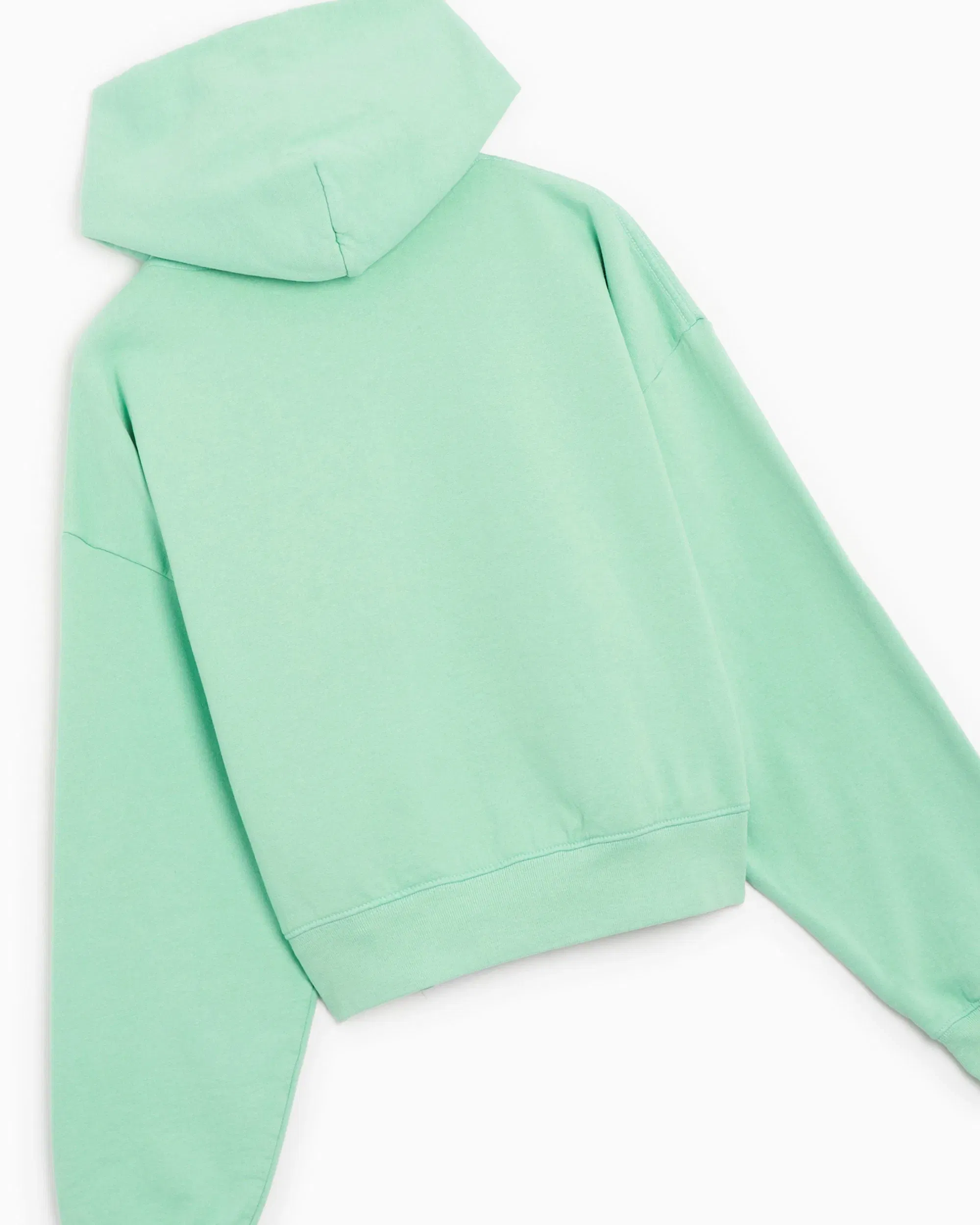 Sporty & Rich Sudadera con capucha Sporty & Rich Embroidered Italic Logo Women's Cropped Hoodie para mujer