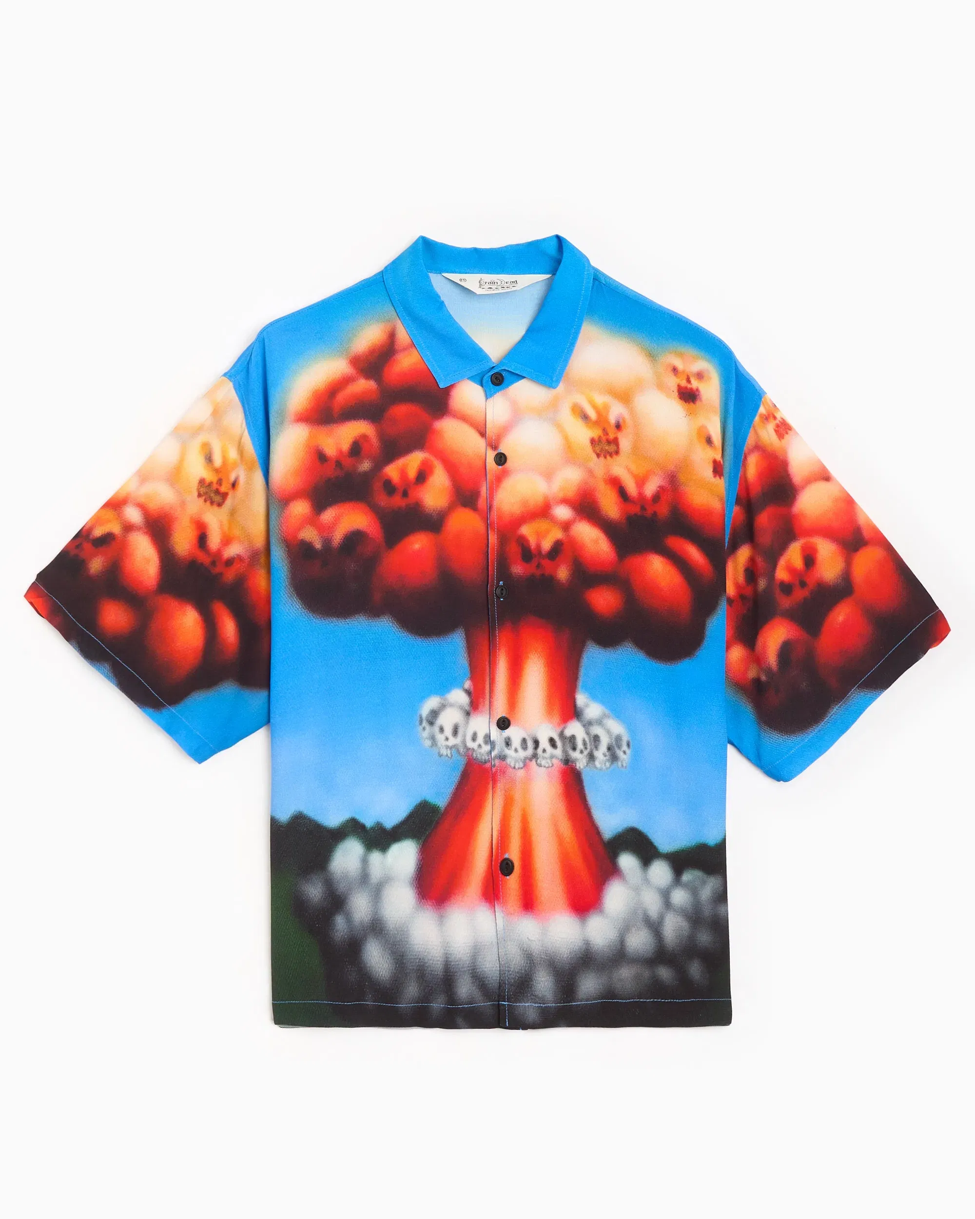 Brain Dead Jersey T-Shirt con gráfico Relaxed Brain Dead Explosion para hombre