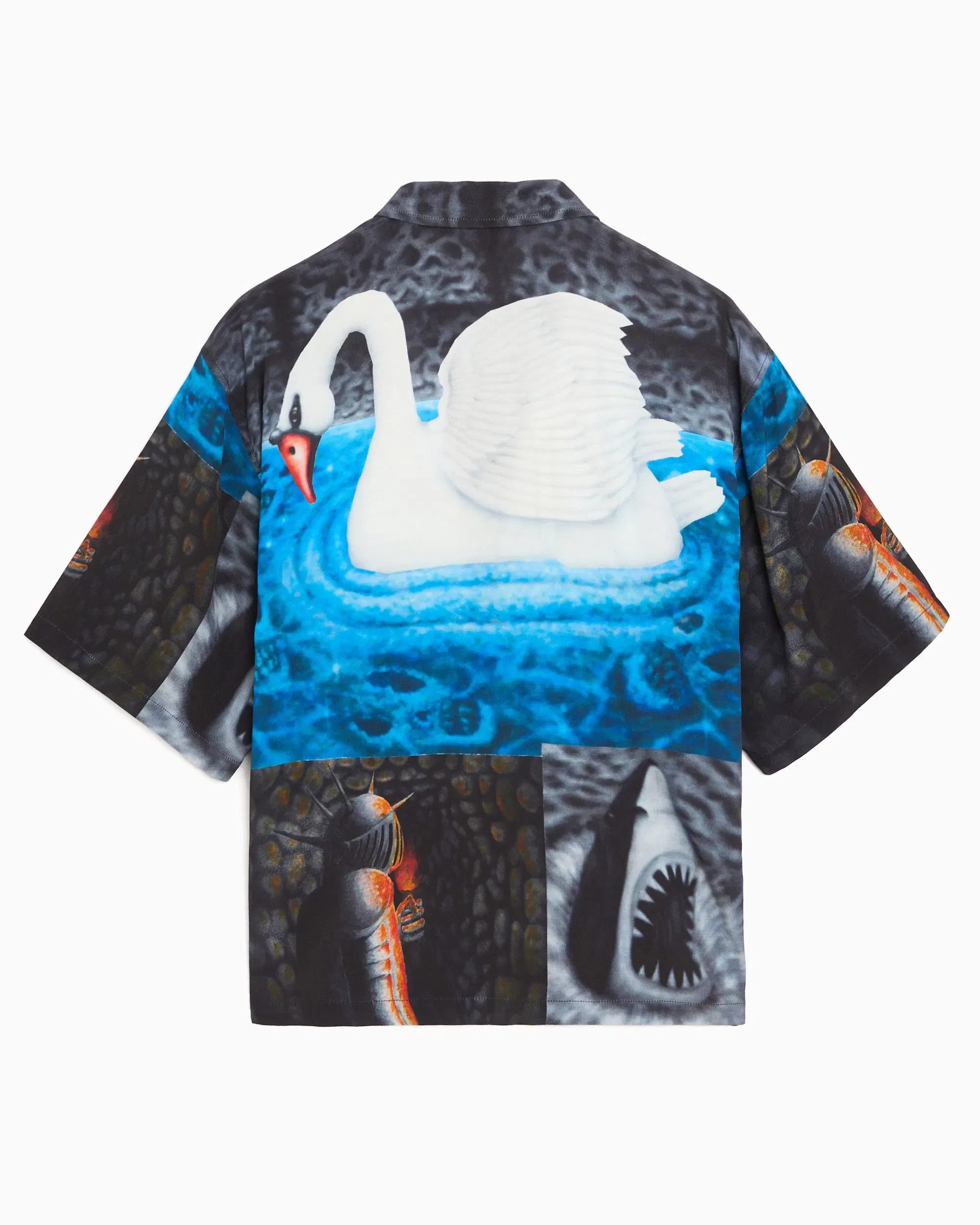 Brain Dead Jersey T-Shirt con gráfico Relaxed Brain Dead Copia para hombre