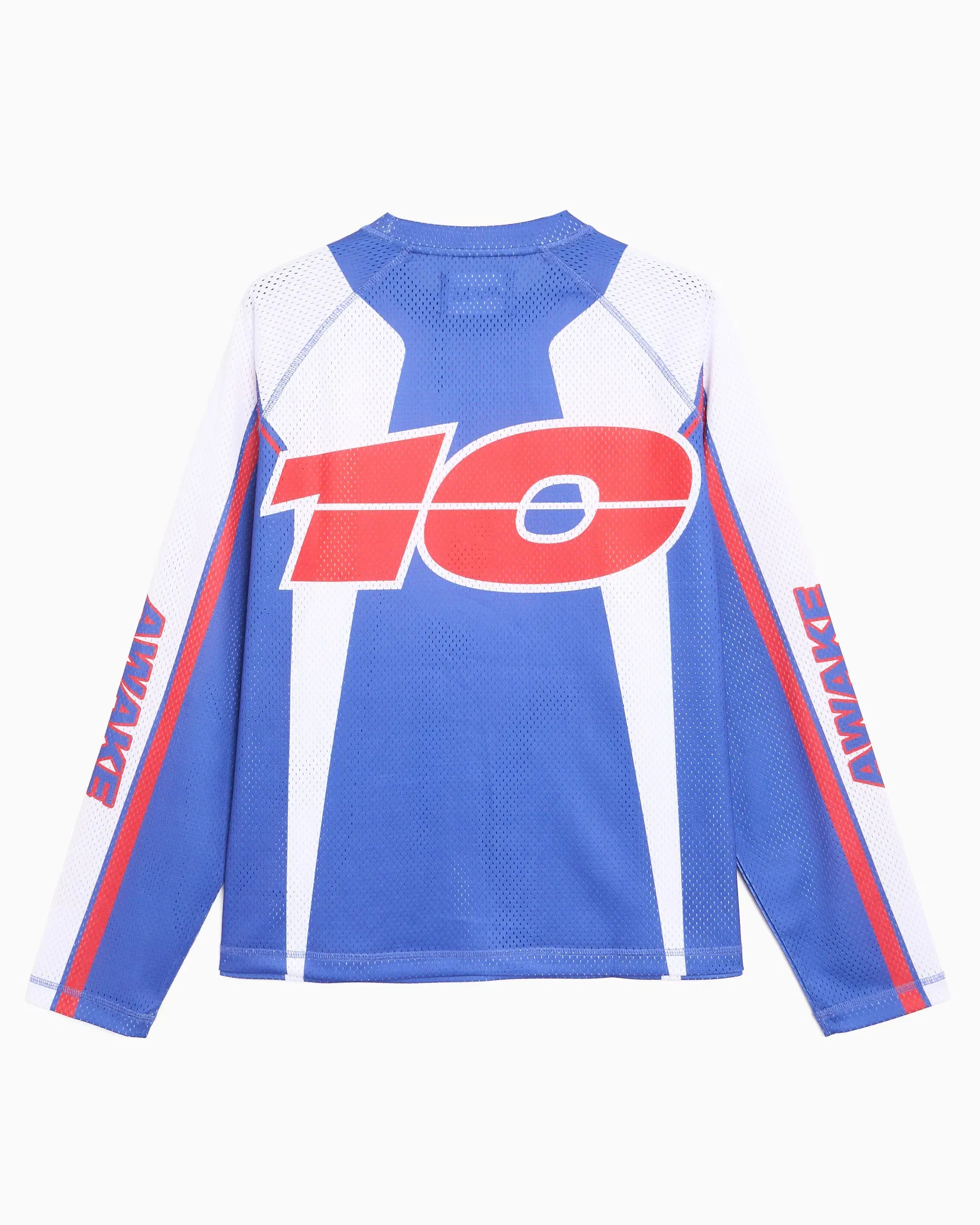 Awake NY Jersey T-Shirt con gráfico Relaxed de manga larga Awake NY Mesh Racer para hombre