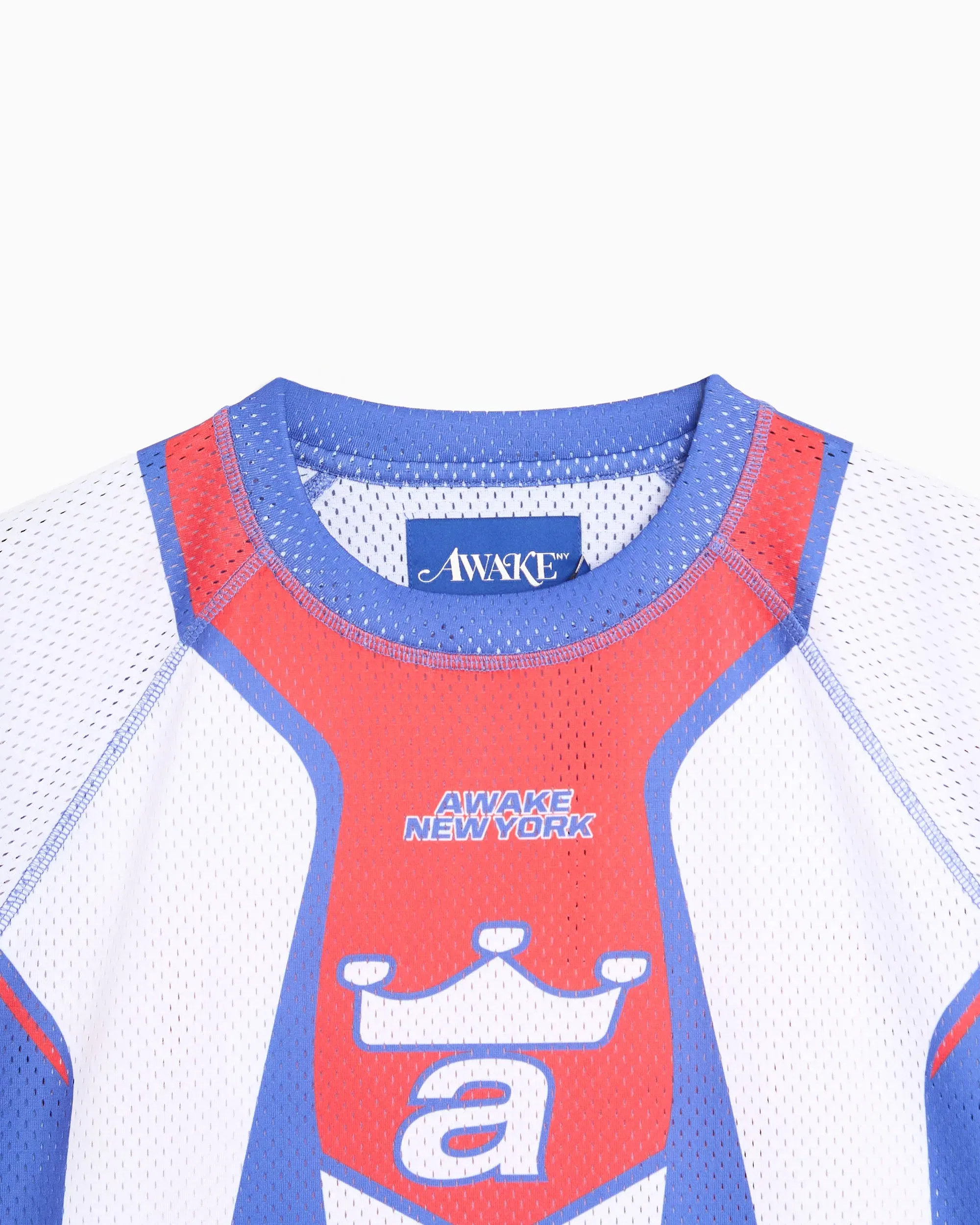 Awake NY Jersey T-Shirt con gráfico Relaxed de manga larga Awake NY Mesh Racer para hombre