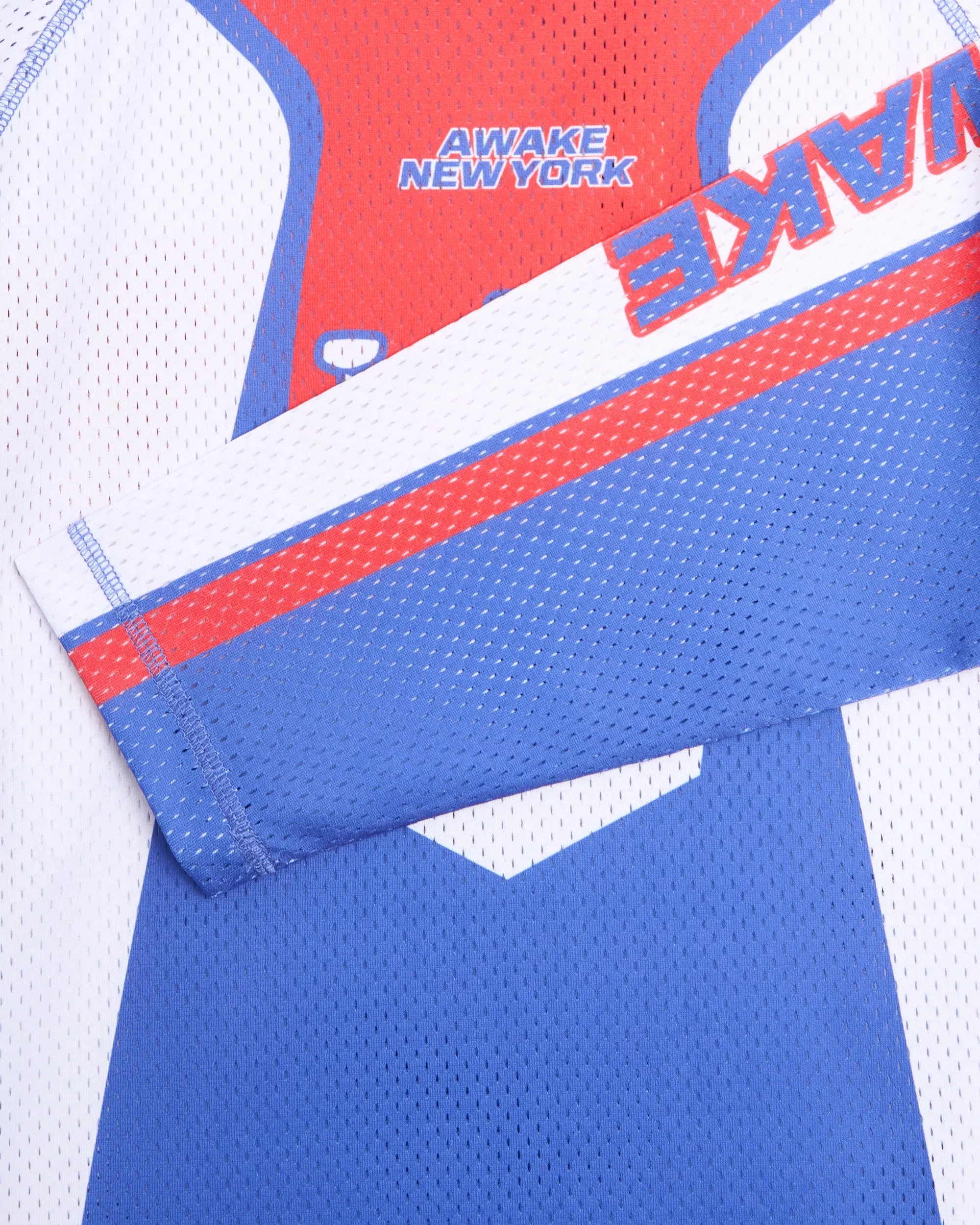 Awake NY Jersey T-Shirt con gráfico Relaxed de manga larga Awake NY Mesh Racer para hombre