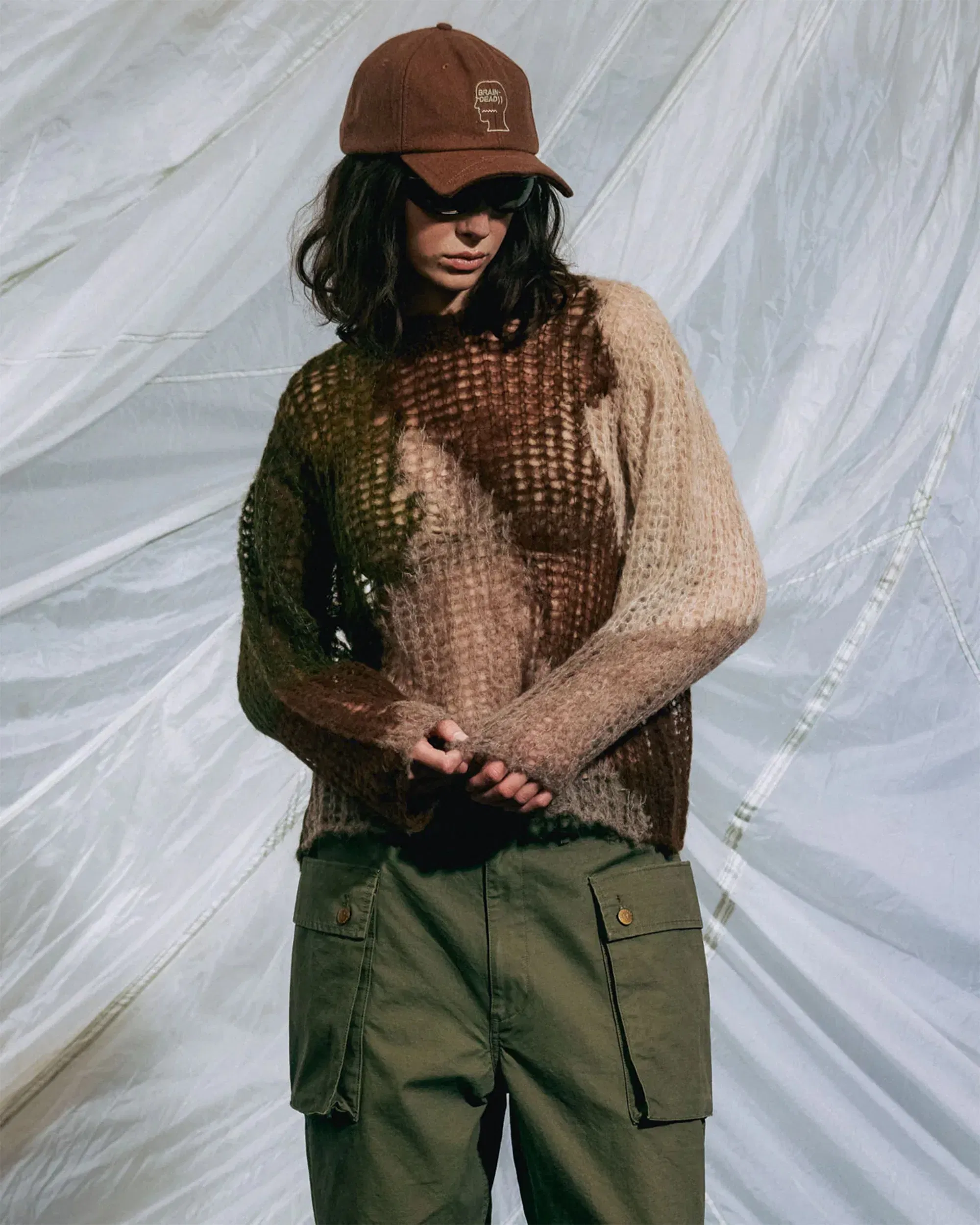 Brain Dead Jersey Boxy Brain Dead Threadbare para hombre