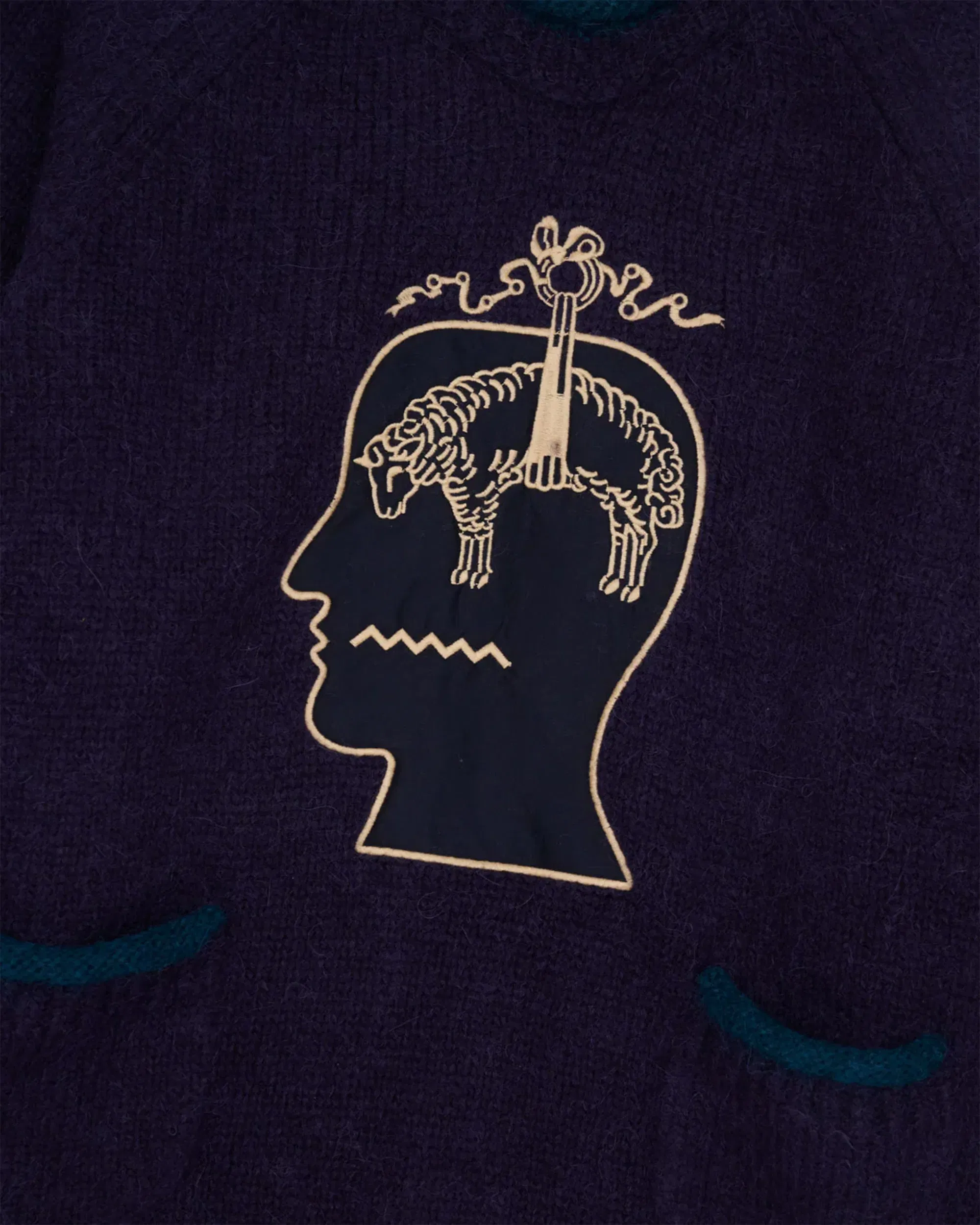 Brain Dead Jersey bordado Relaxed Brain Dead x Brooks Brothers California para hombre